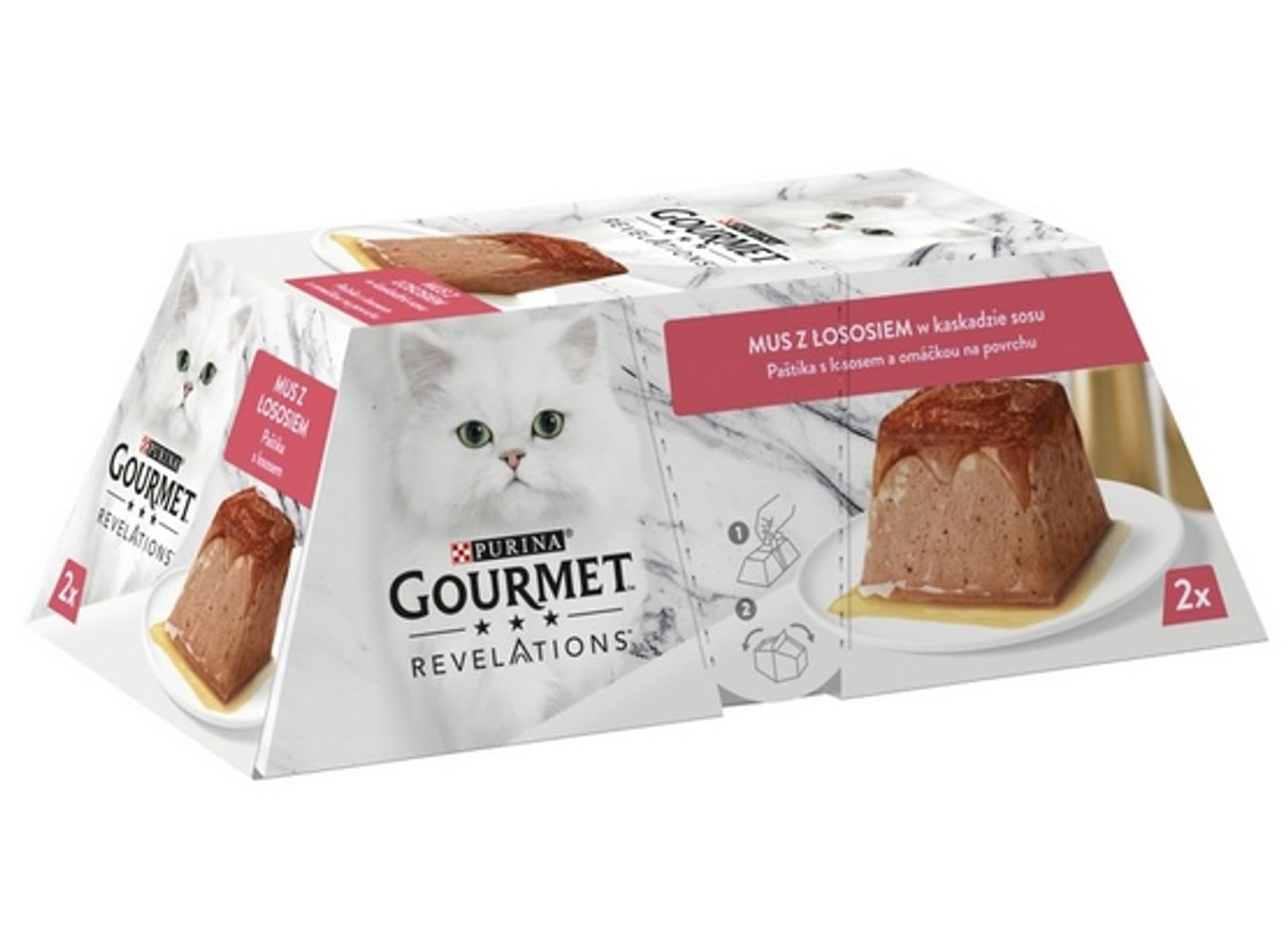 

Purina Karma Gourmet Revelations Mus Łosoś 2x57g