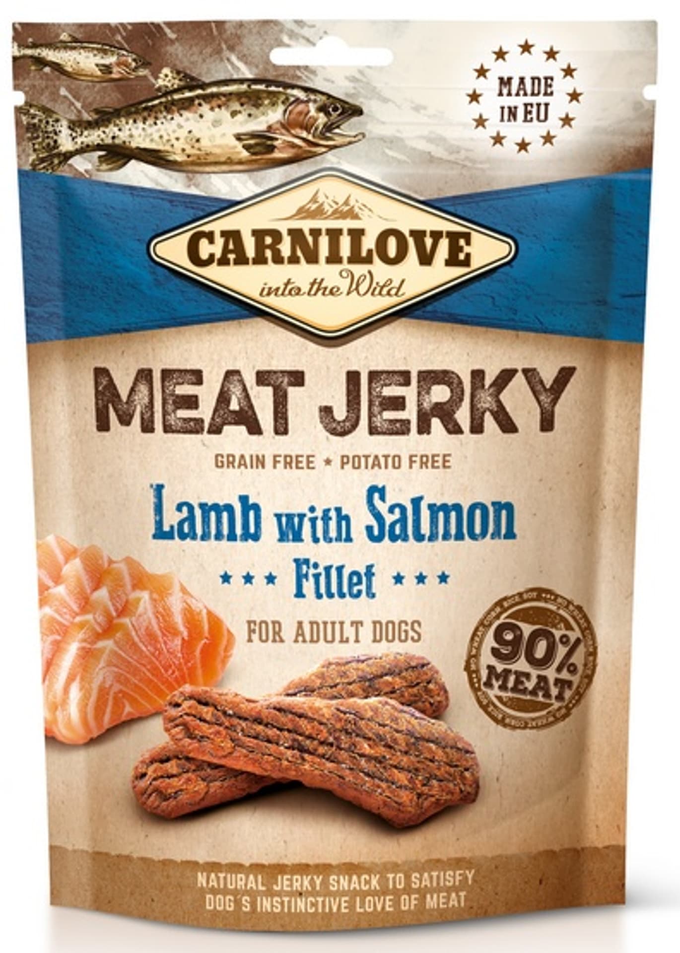 

Carnilove Dog Jerky Lamb & Salmon Fillet - jagnięcina i filet z łososia 100g