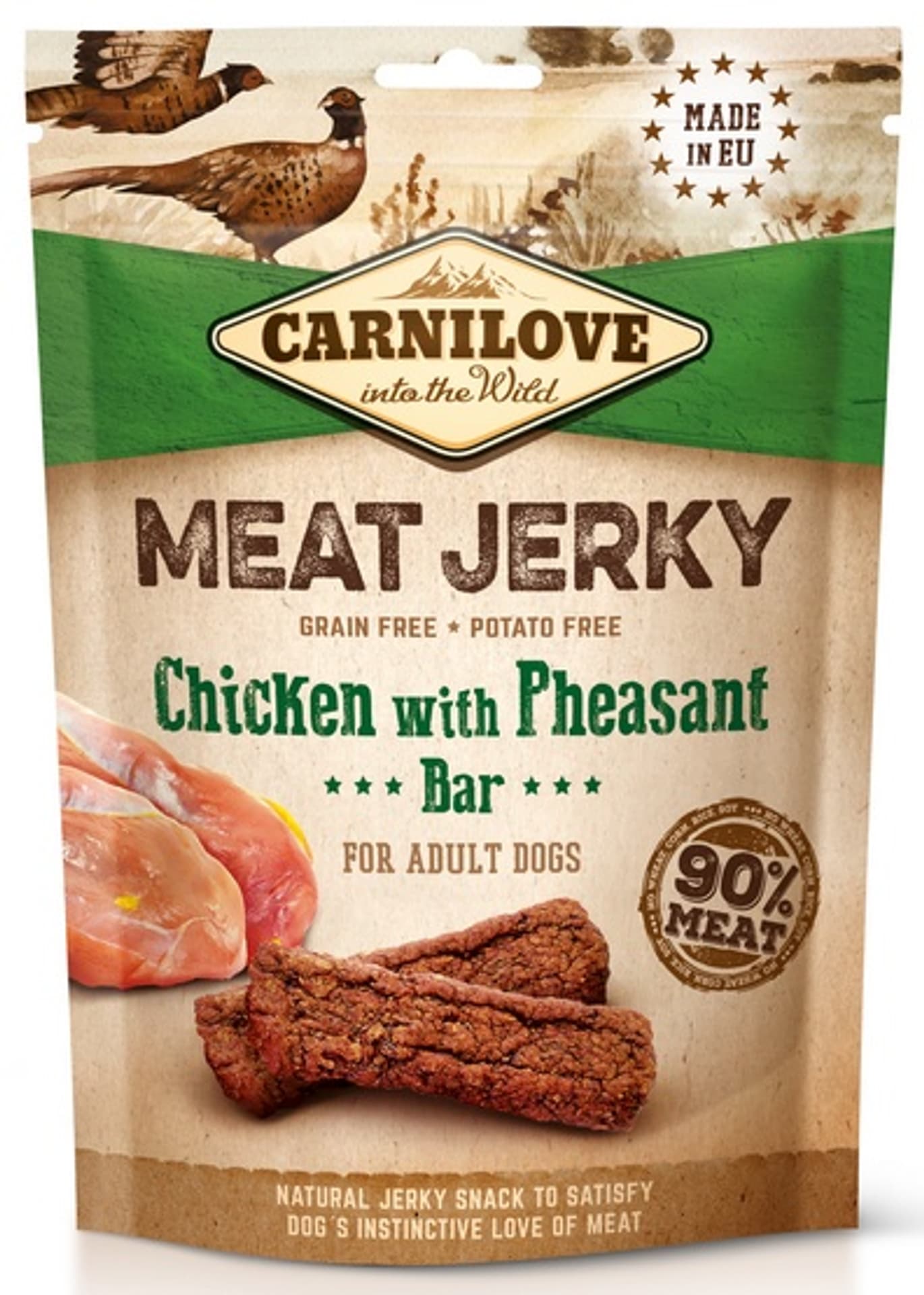 

Carnilove Dog Jerky Chicken with Pheasant Bar - kurczak i bażant 100g