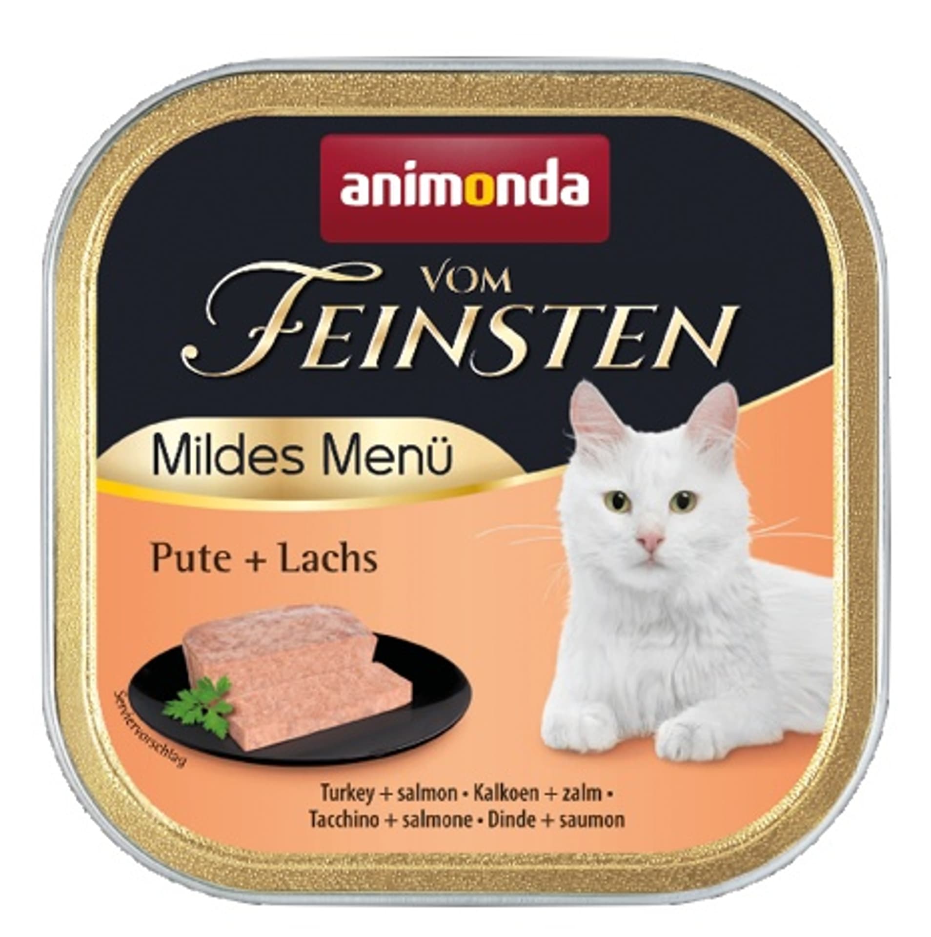 

Animonda vom Feinsten Mildes Menu z Indykiem i Łososiem tacka 100g