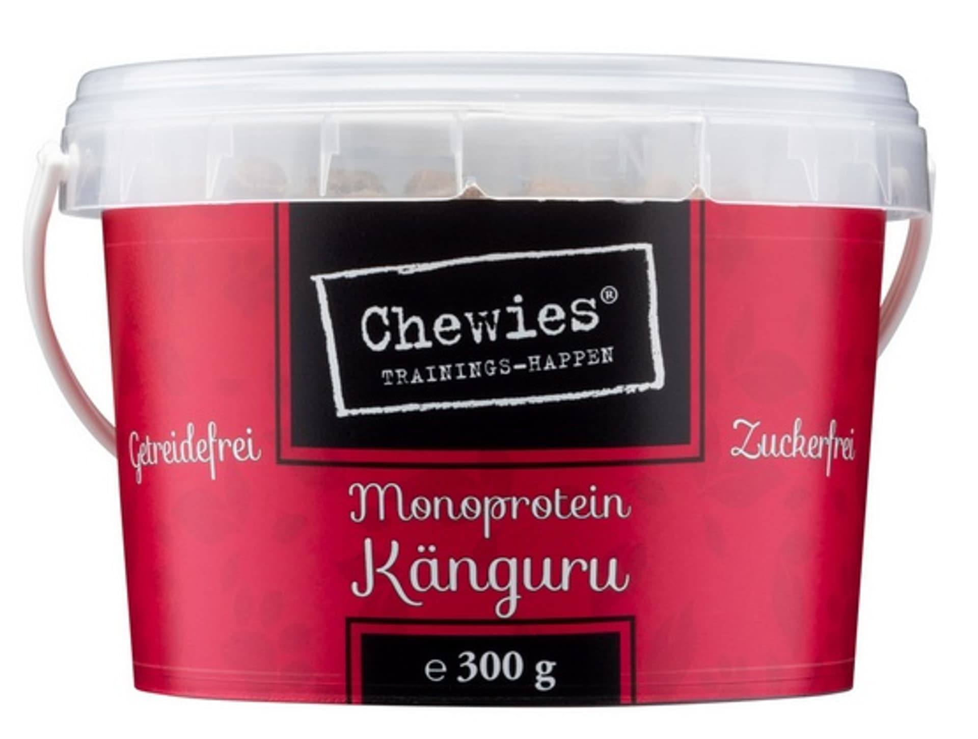 

Chewies Trainings-Happen Kangur monobiałkowe, bezzbożowe wiaderko 300g