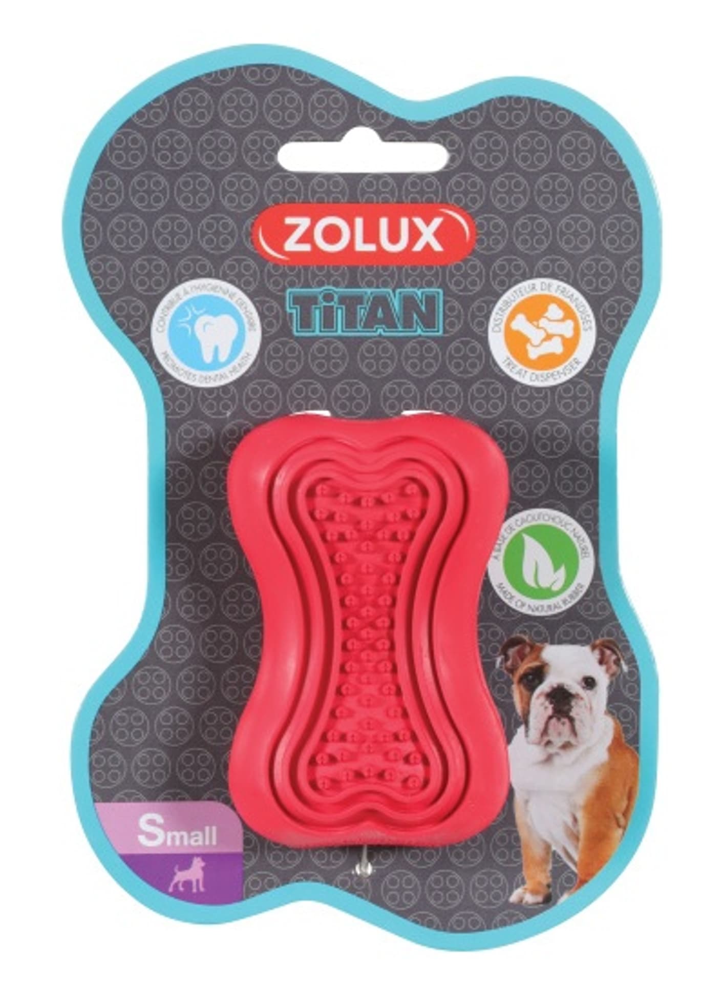 

Zolux Zabawka kauczukowa Titan S czerwona [479106RGE]