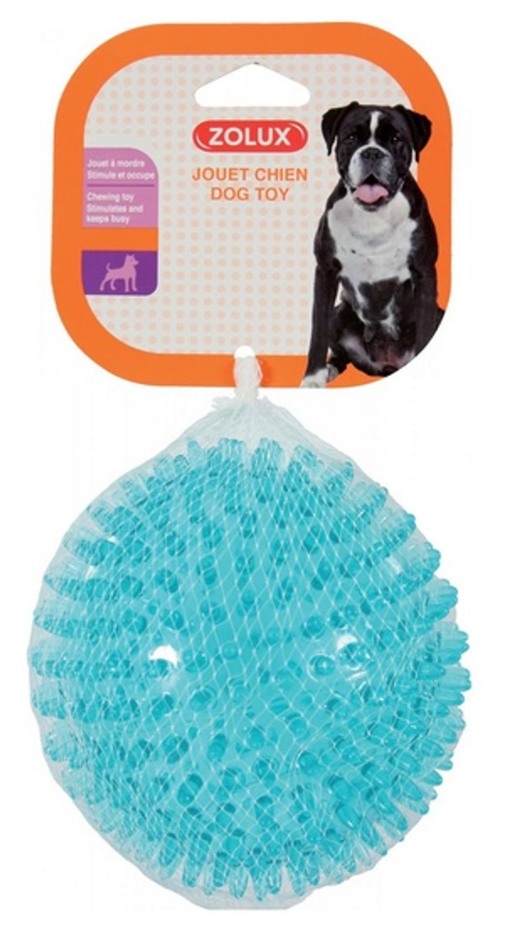 

Zolux Zabawka TPR POP Piłka z kolcami 13cm turkusowa [479071TUR]