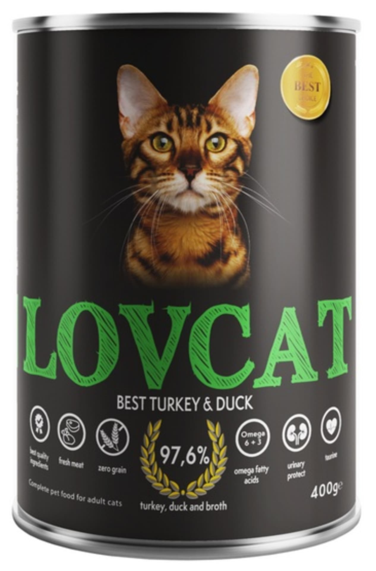 

LOVCAT Best Turkey & Duck - Indyk z Kaczką 400g