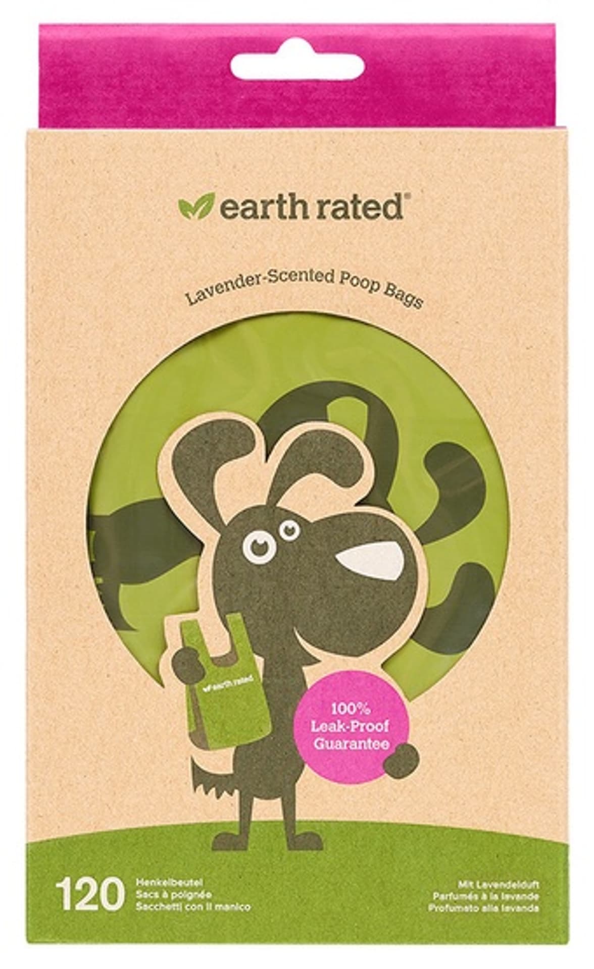 

Reklamówki Earth Rated lawendowe 120szt