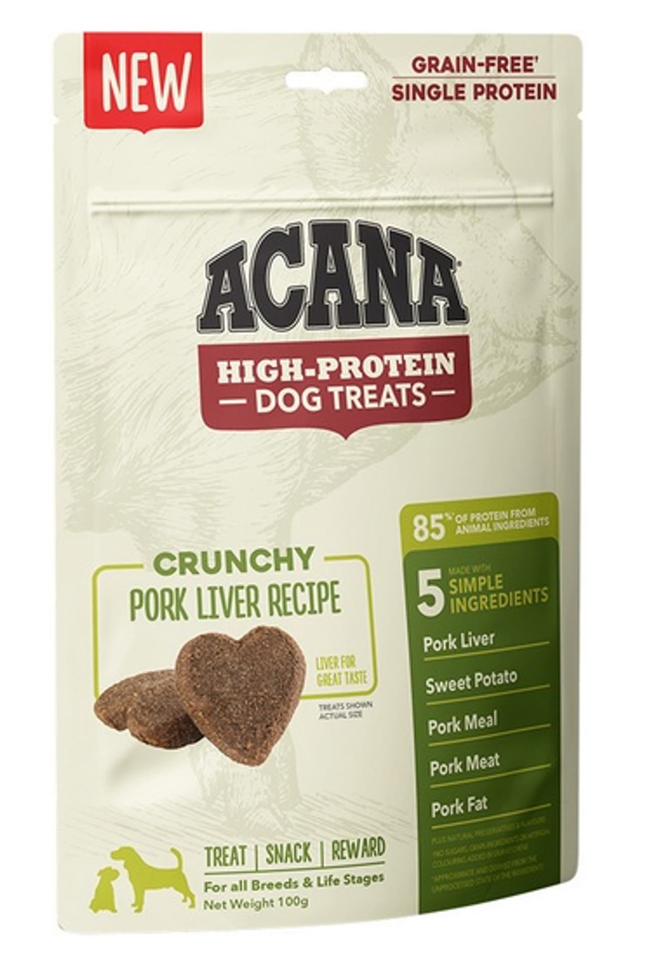 

Acana Treats Crunchy Pork 100g