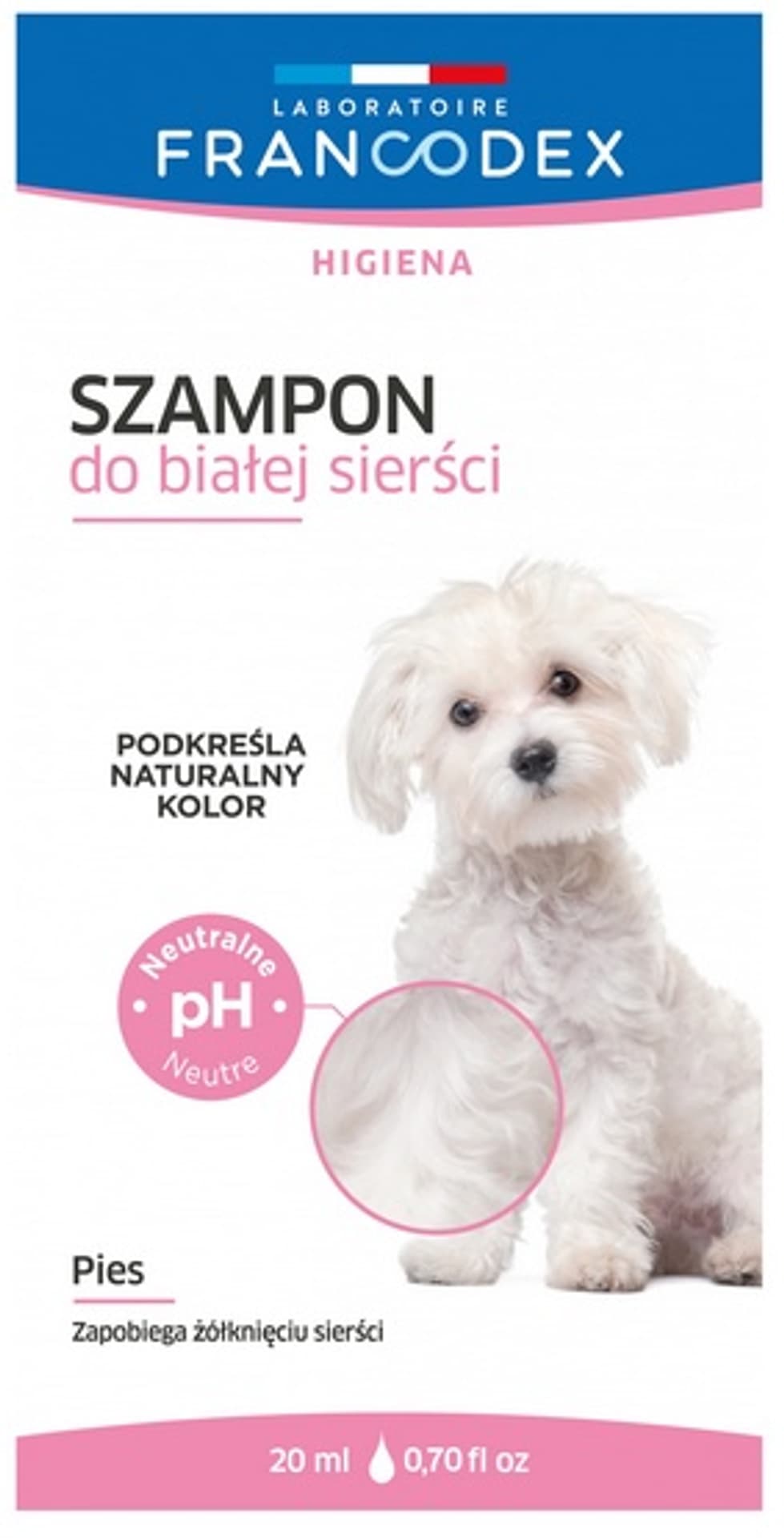 

Francodex Szampon do białej sierści saszetka 20ml