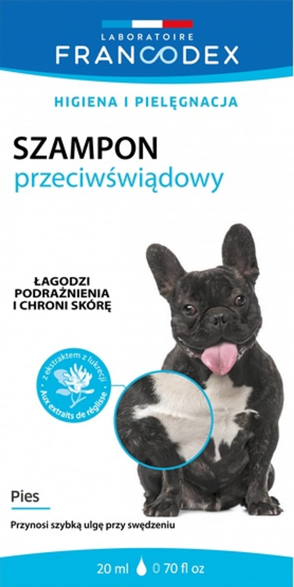 

Francodex Szampon przeciwświądowy saszetka 20ml