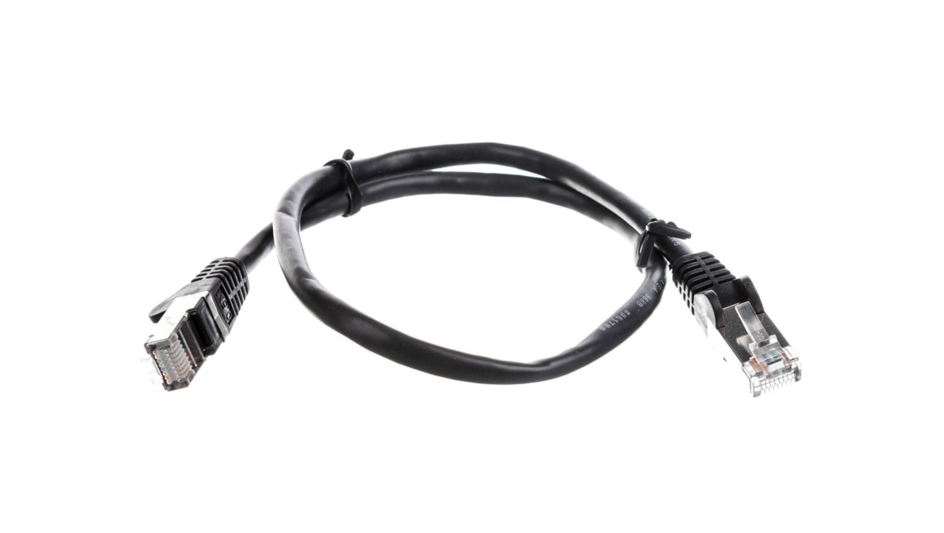 

Kabel krosowy patchcord F/UTP kat.5e CCA czarny 0,5m 68654