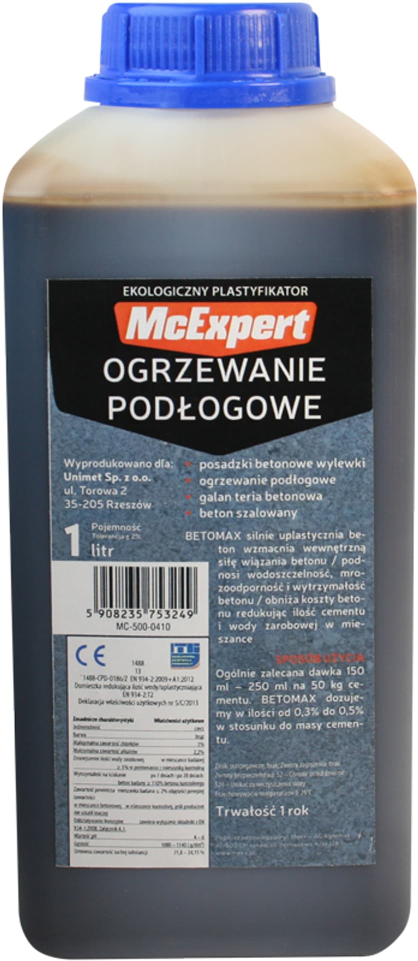 

PLASTYFIKATOR DO OGRZEWANIA PODŁOGOWEGO 1L