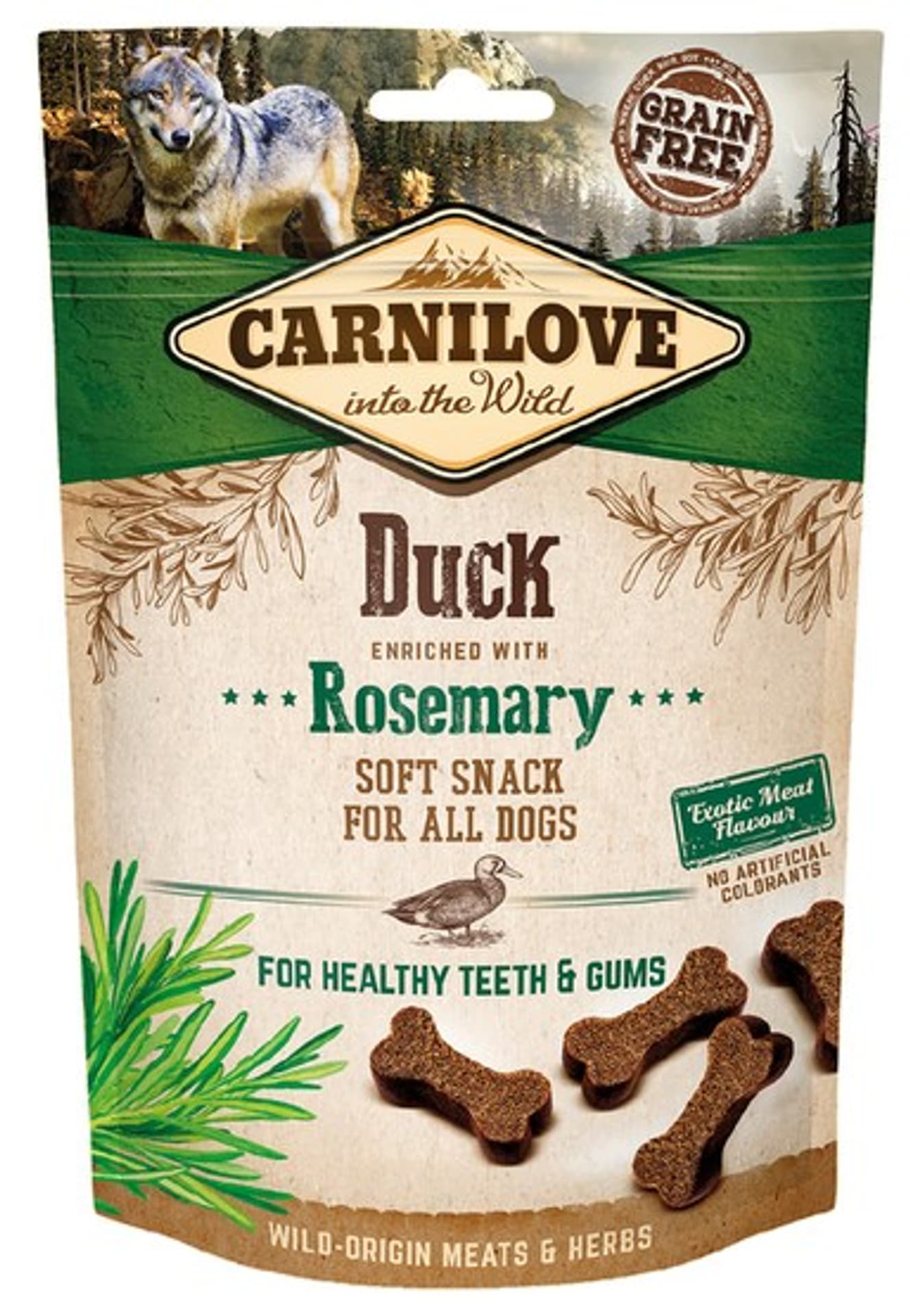 

CARNILOVE SEMI MOIST SNACK DUCK ENRICHED WITH ROSEMARY 200g
