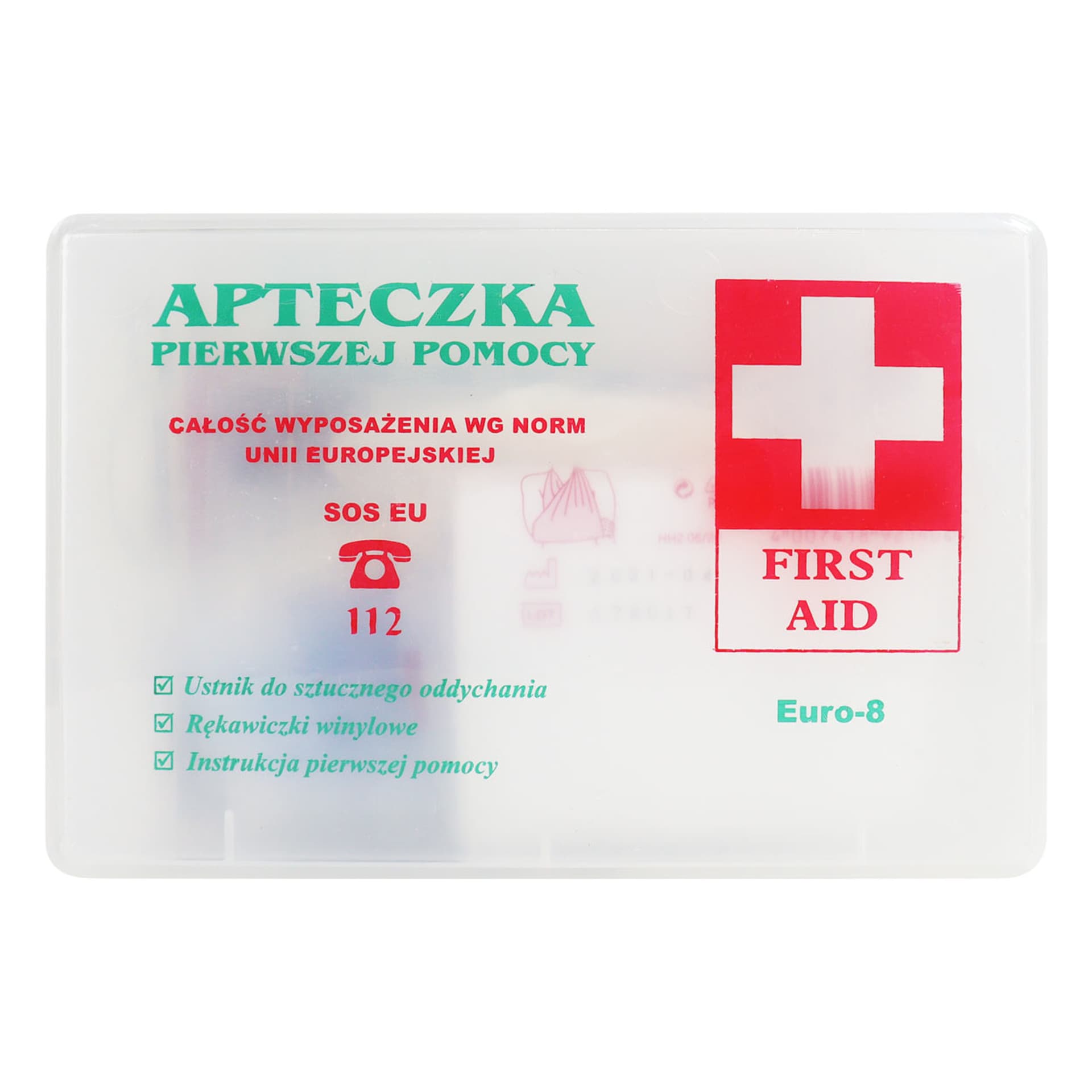 

Apteczka b-euro-8 przezroczysta