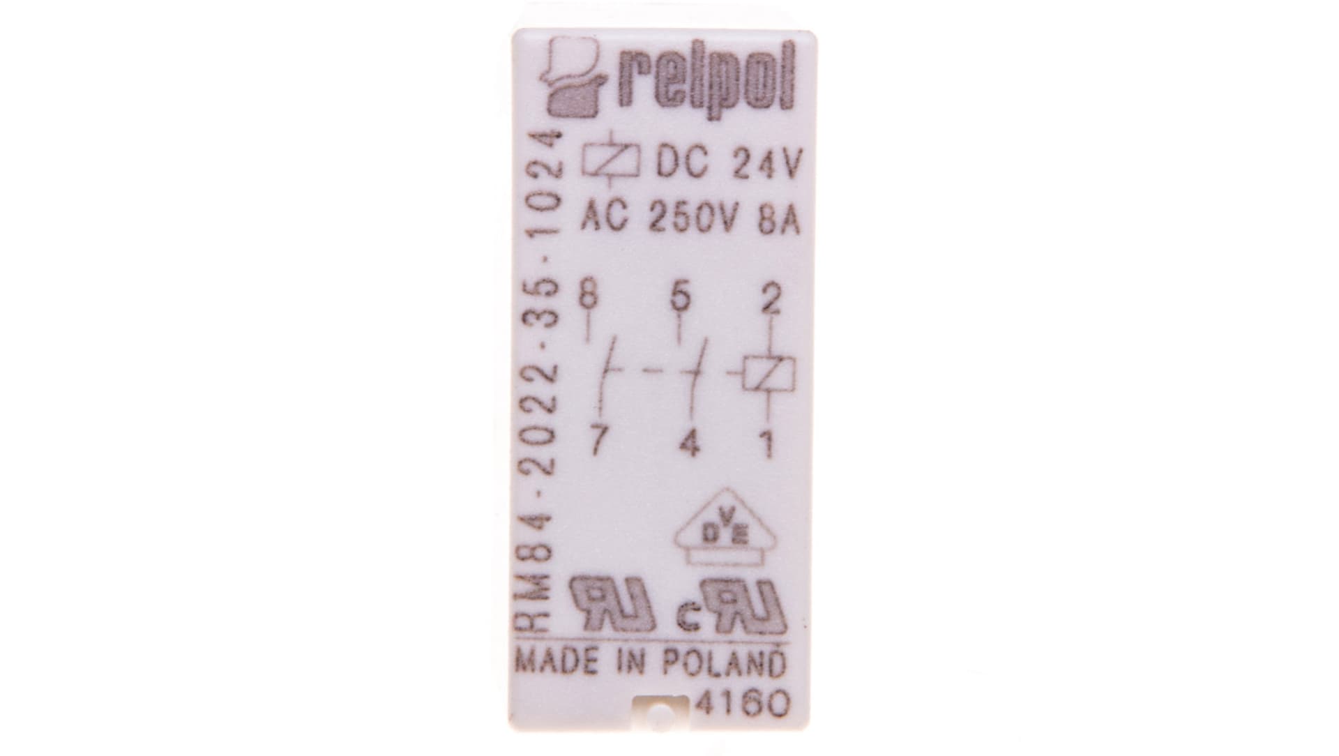 

Przekaźnik miniaturowy 2Z 24V DC PCB AgNi RM84-2022-35-1024 600468