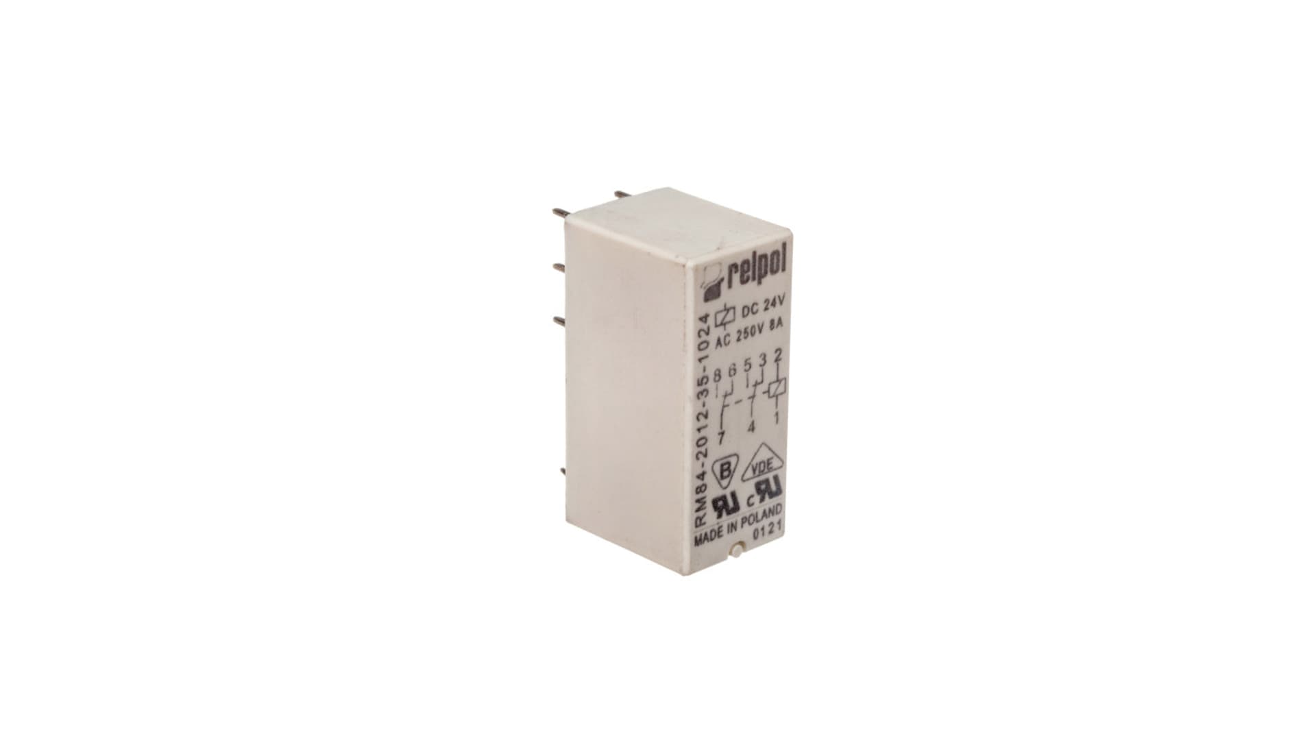 

Przekaźnik miniaturowy 2P 8A 48V DC PCB AgNi RM84-2012-35-1048 600337