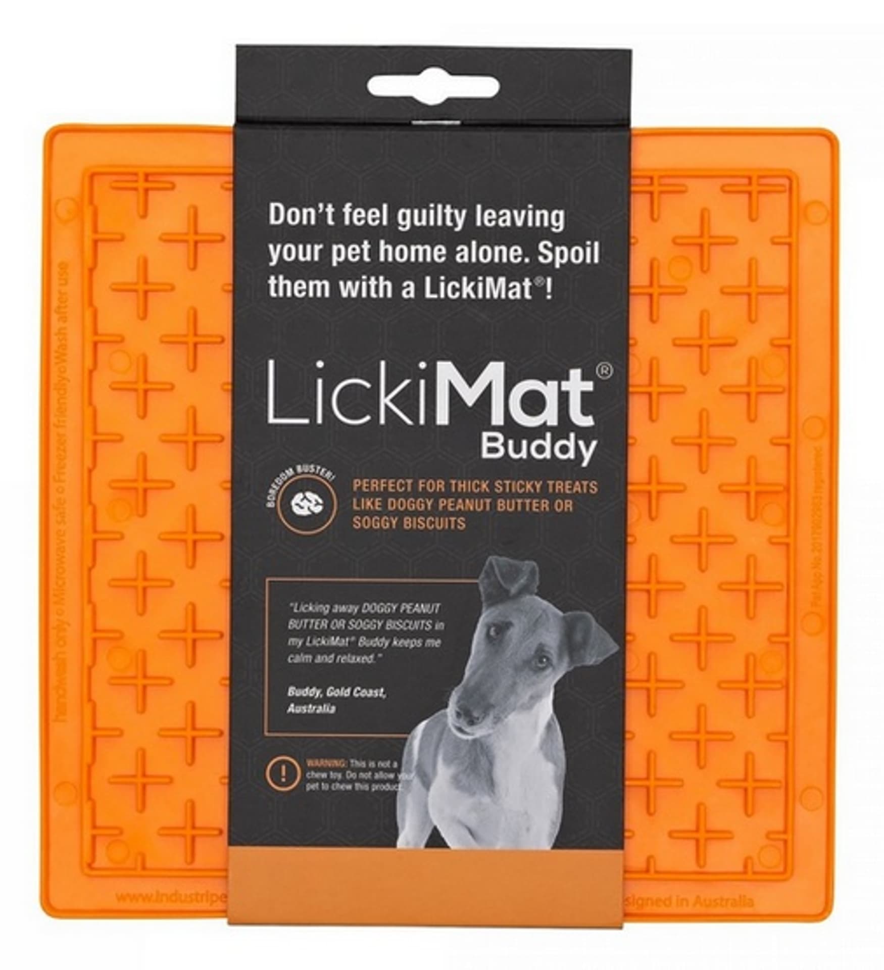 

LickiMat Buddy Krzyżyk miękki pomarańczowy