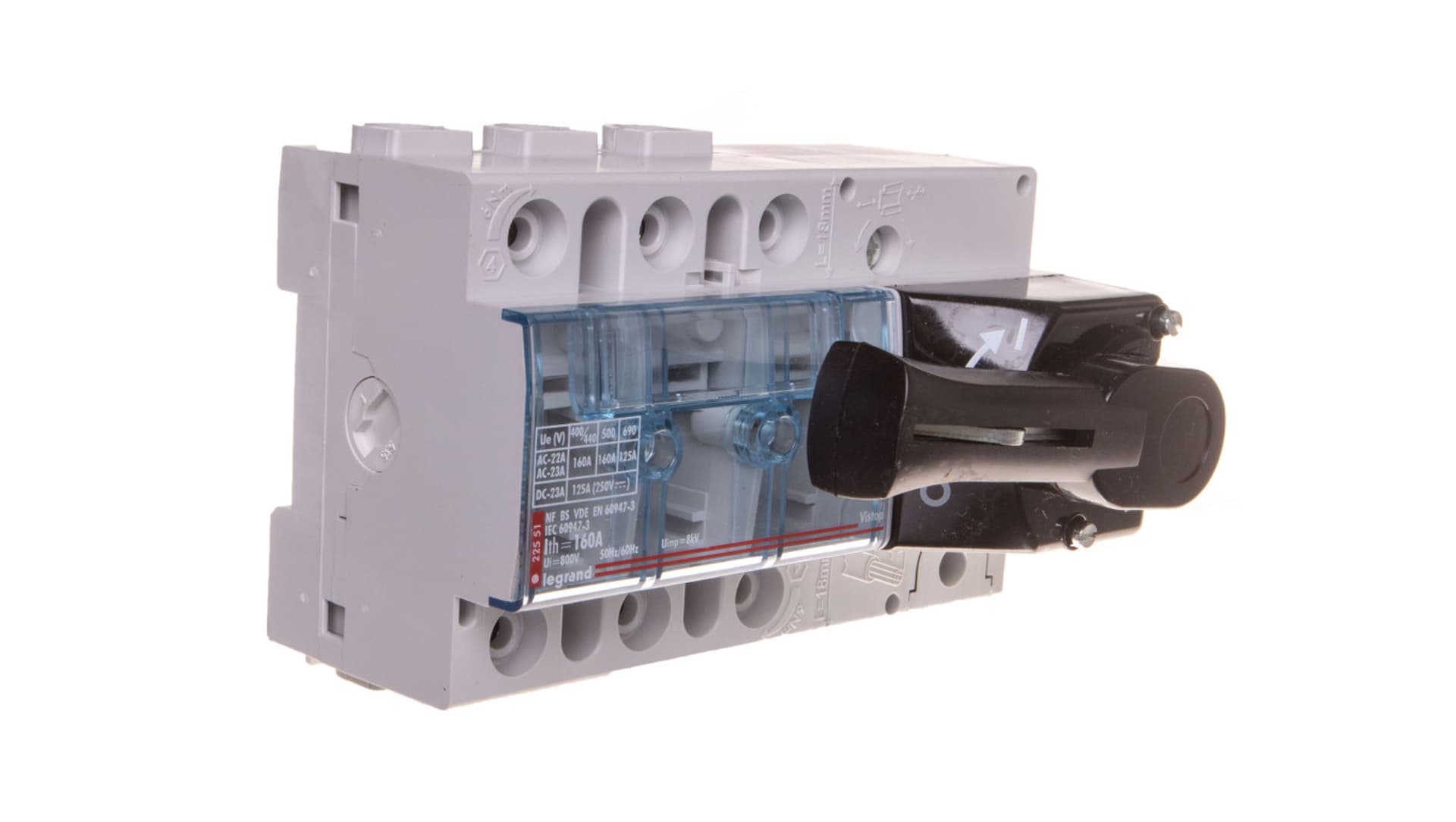 

Rozłącznik izolacyjny 3P 160A VISTOP /napęd czołowy czerwony/ 022551