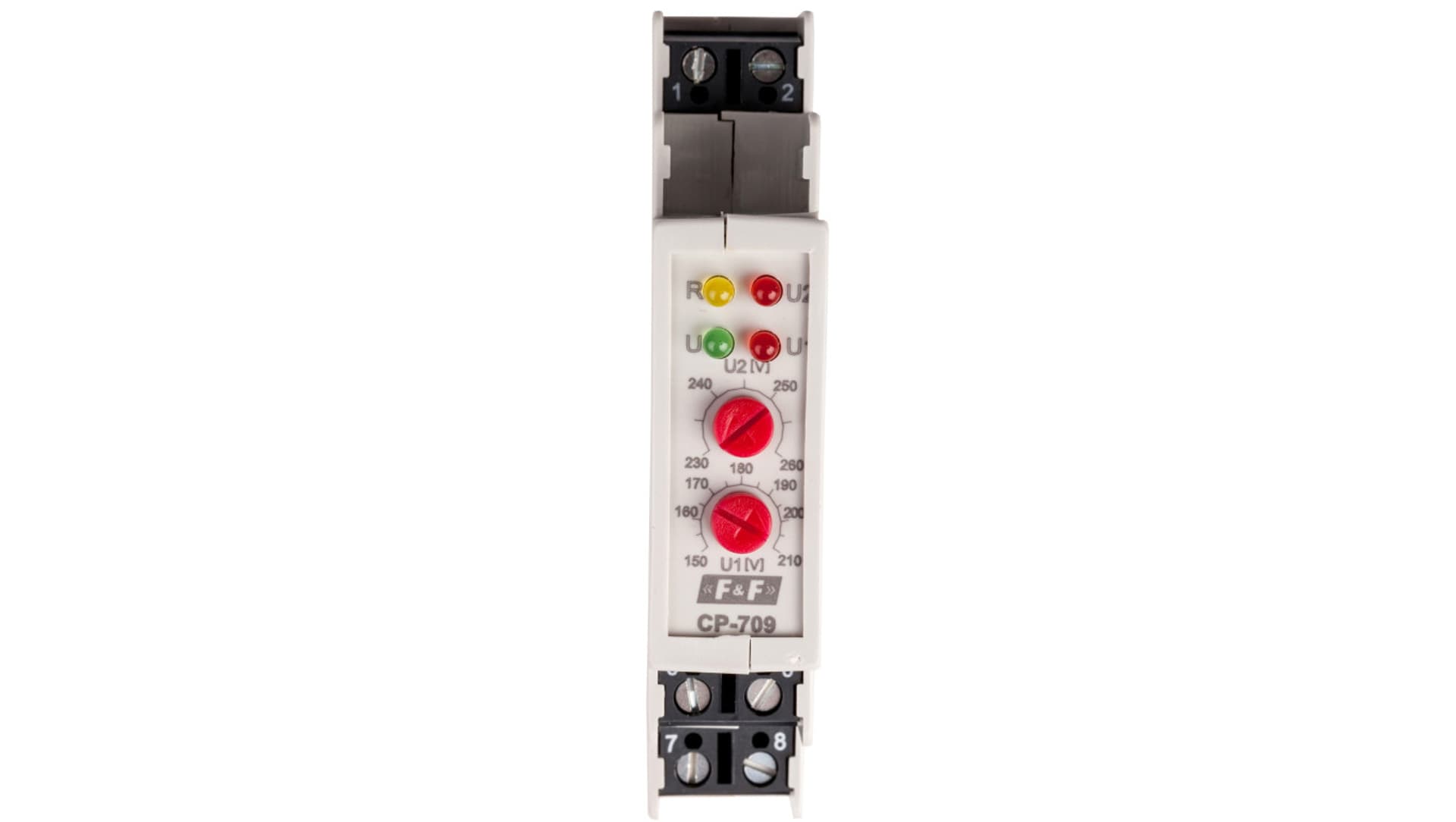 

Przekaźnik kontroli napięcia 1-fazowy 1P 16A 150-210V/230-260V AC CP-709