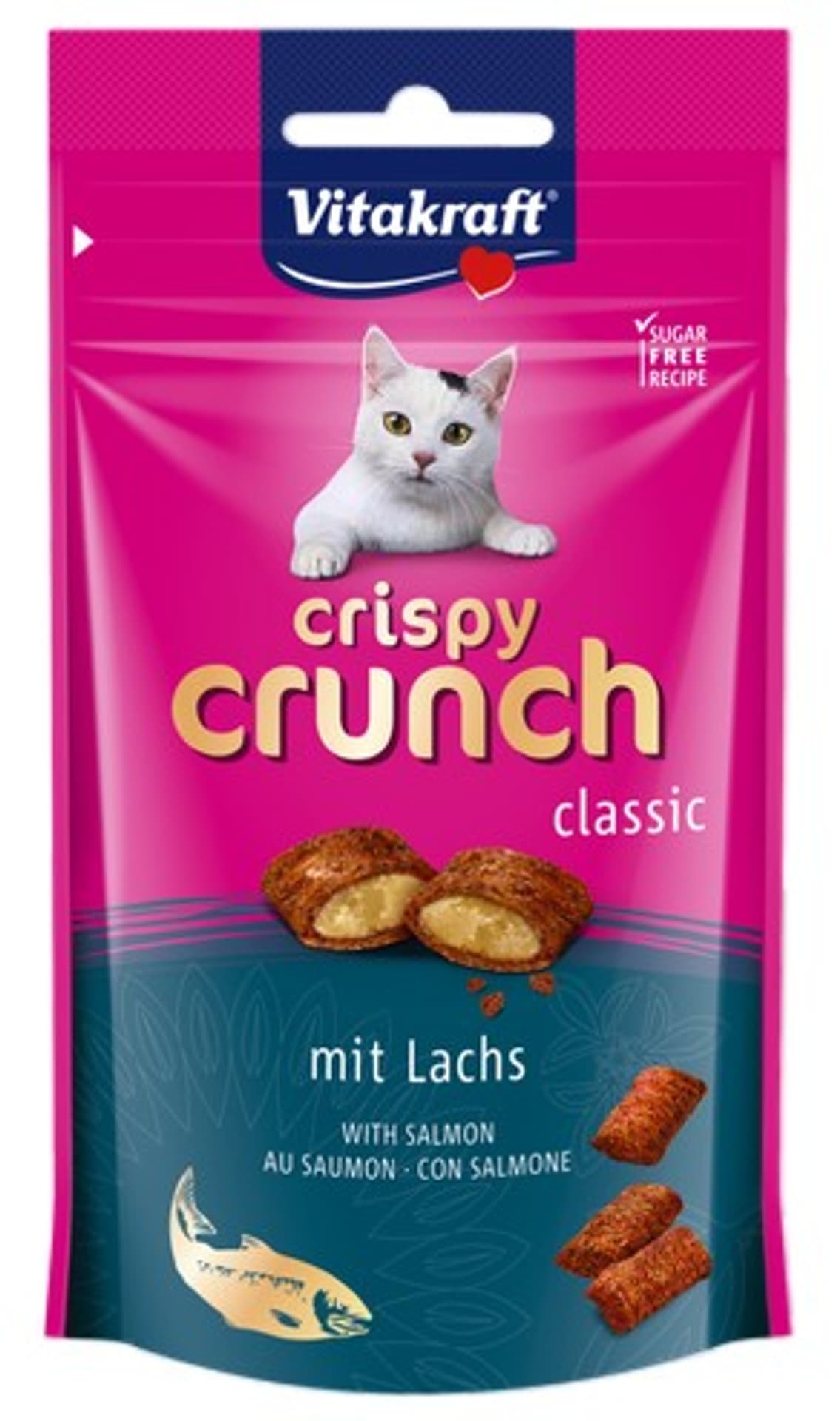 

VITAKRAFT CRISPY CRUNCH łosoś 60g przysmak d/kota