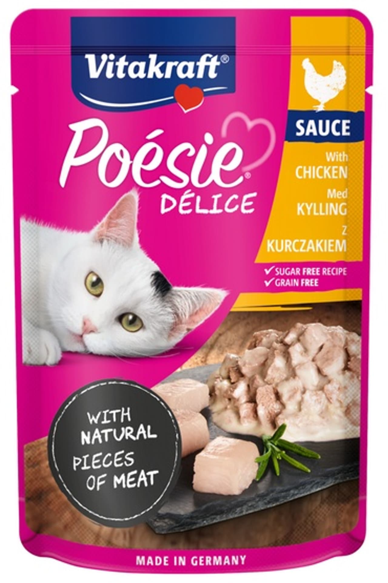 

VITAKRAFT POESIE DELI SAUCE kurczak 85g d/kota