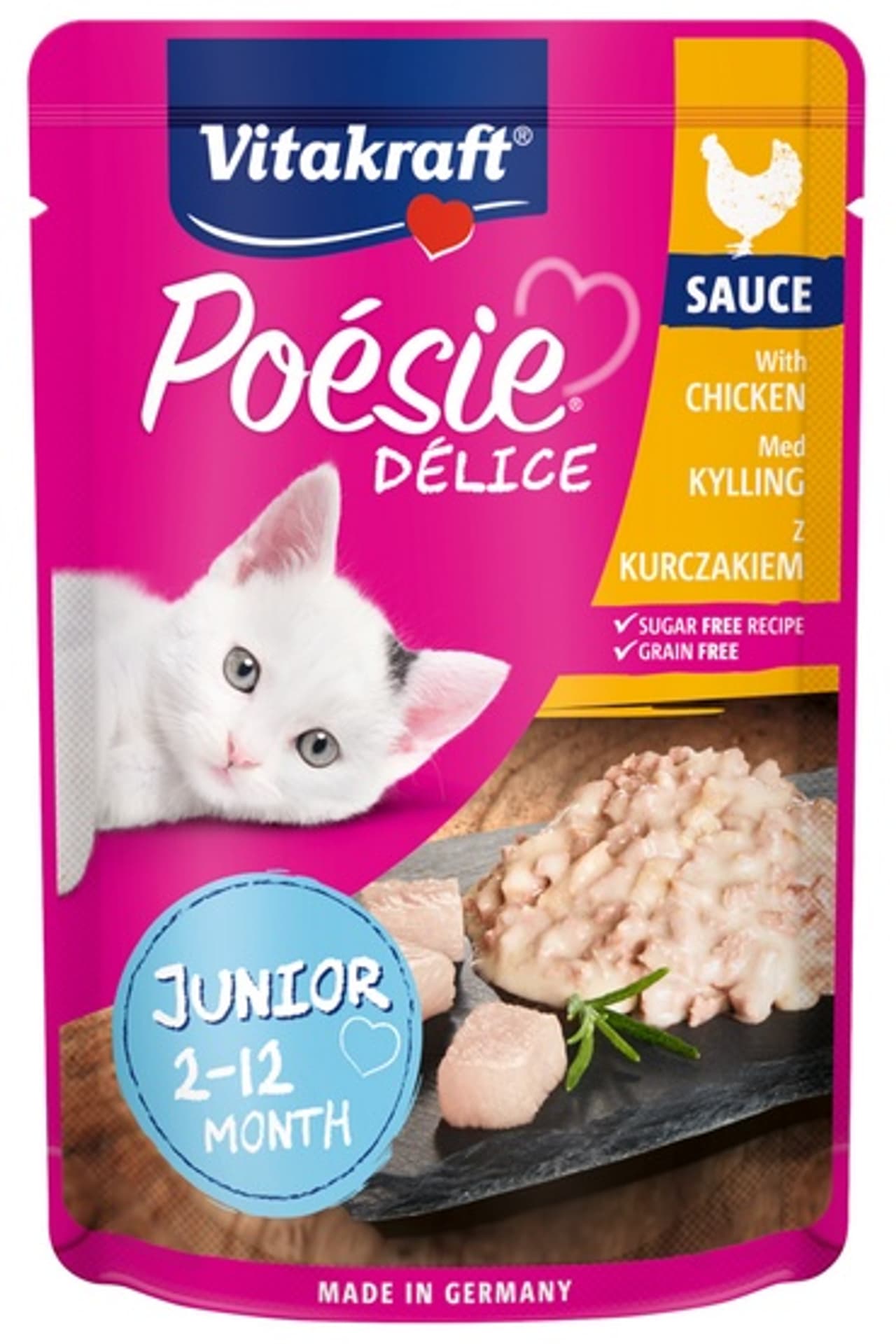 

VITAKRAFT POESIE DELI SAUCE JUNIOR kurczak 85g/kot