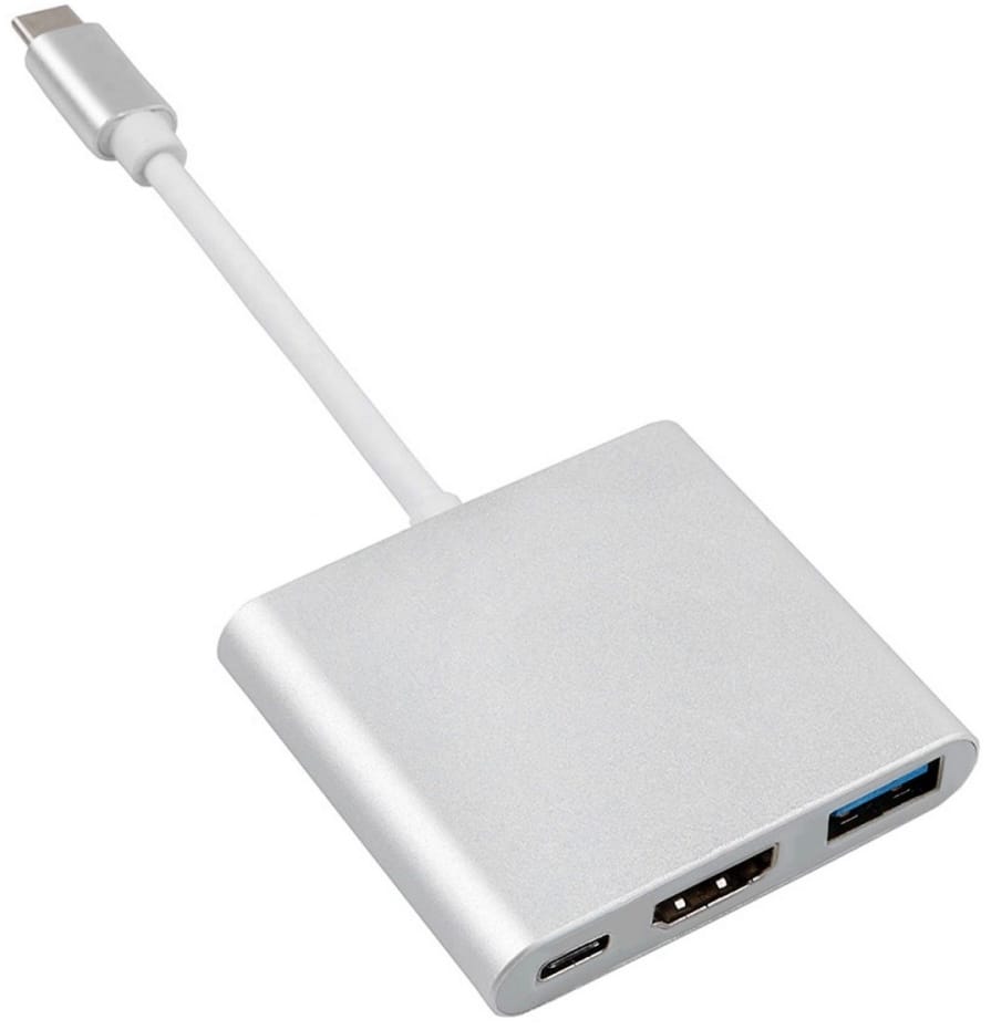 Adapter USB Type-C – HDMI 4K, USB 3.0, USB-C, PD Maclean