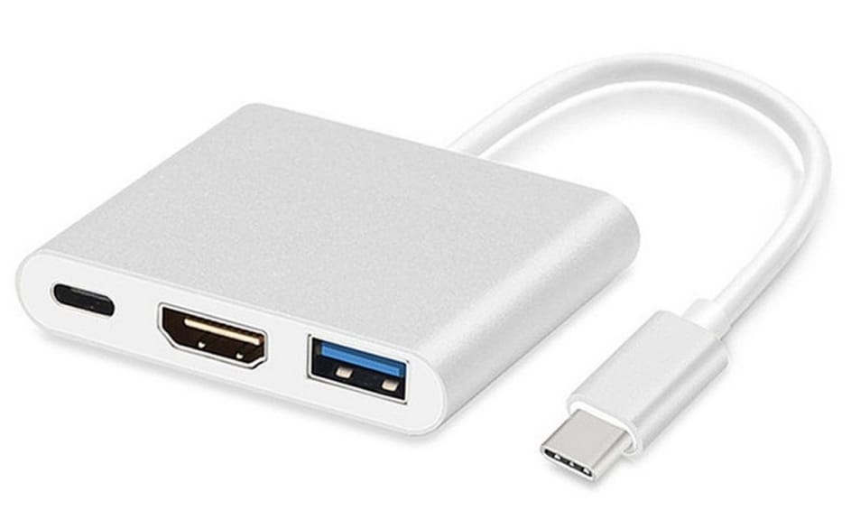Adapter USB Type-C – HDMI 4K, USB 3.0, USB-C, PD Maclean