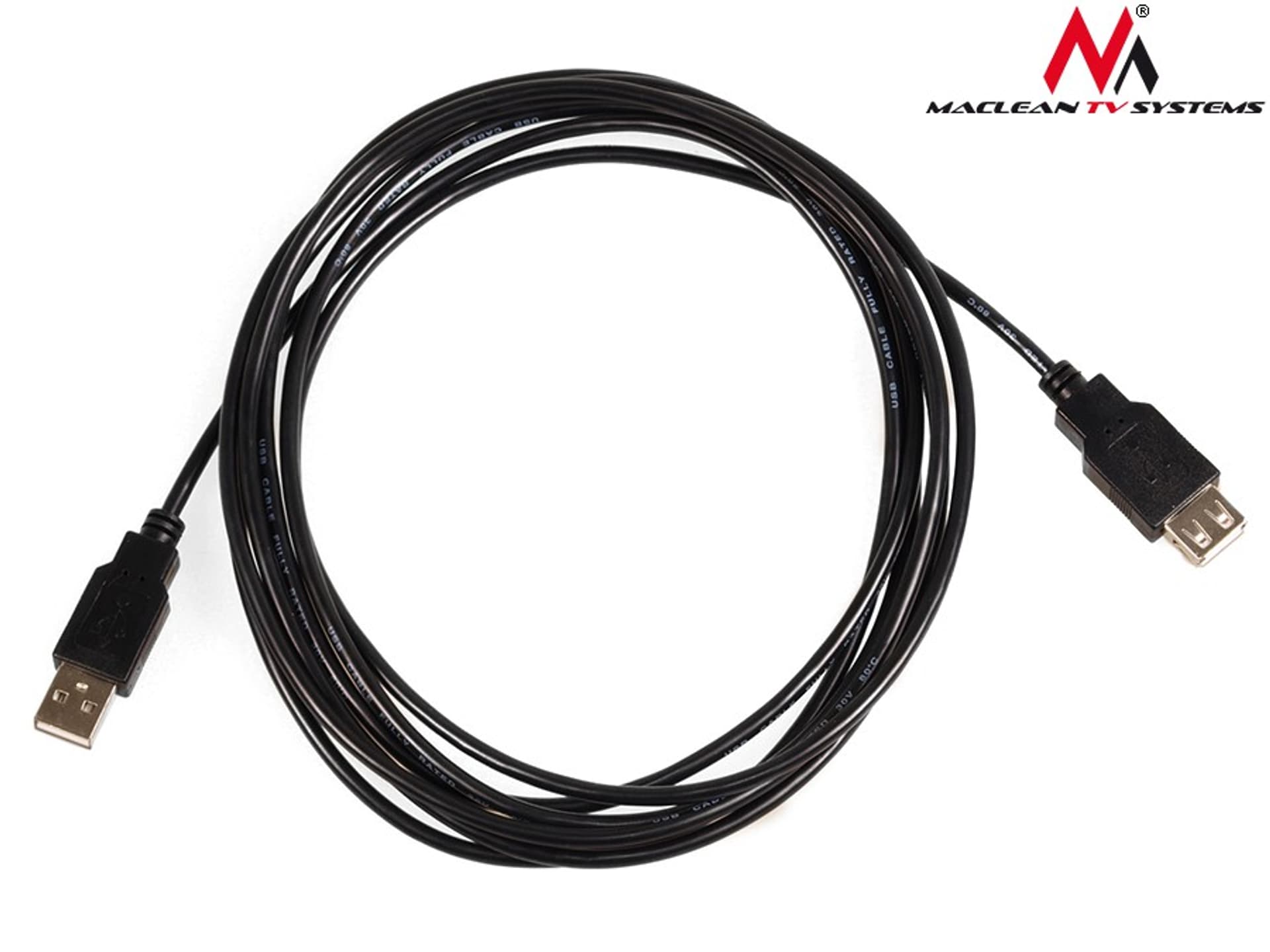 

Kabel USB 2.0 Maclean, gniazdo-wtyk, 3m, MCTV-744