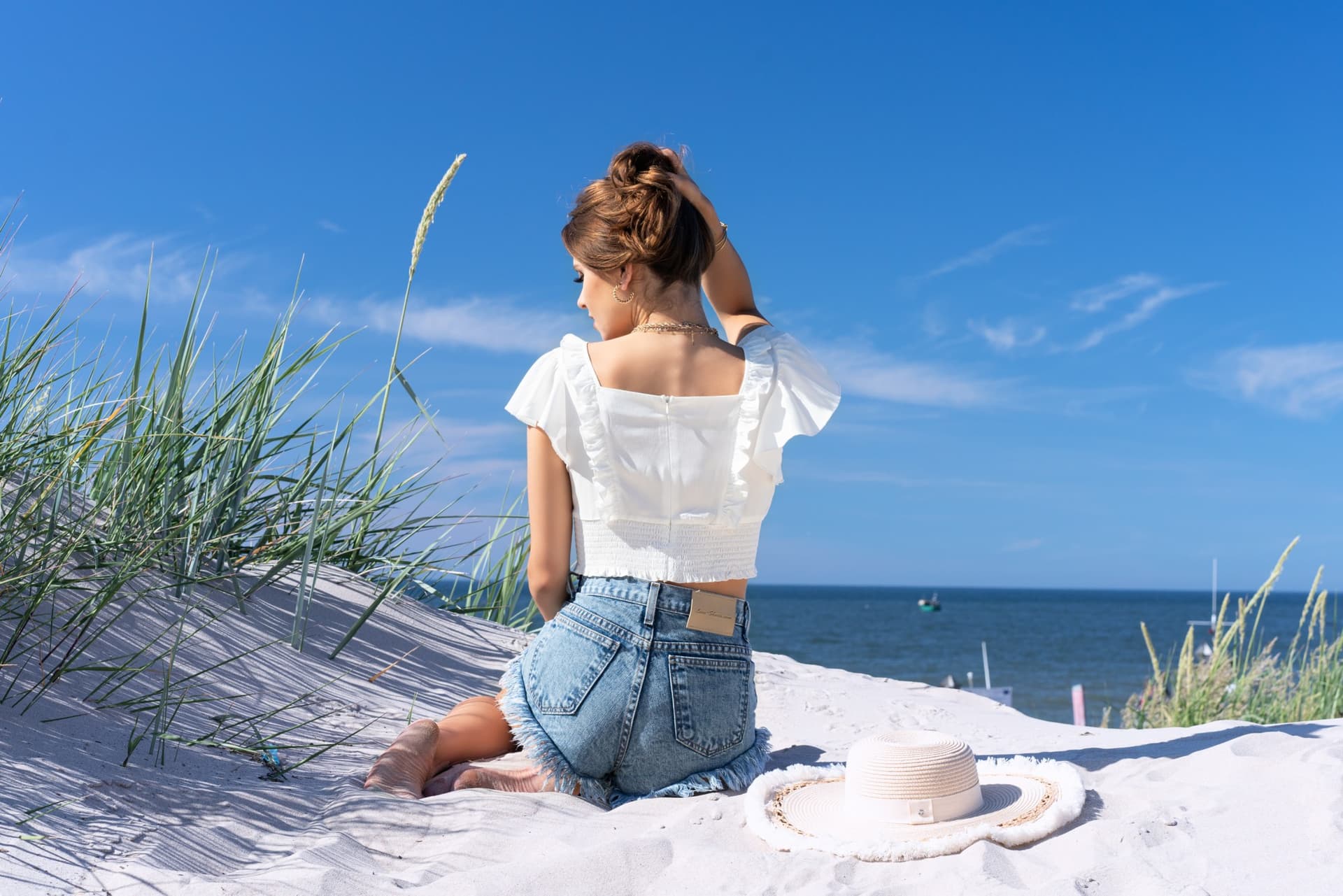 

Darita White B27 bluzka top (kolor biały, rozmiar L)