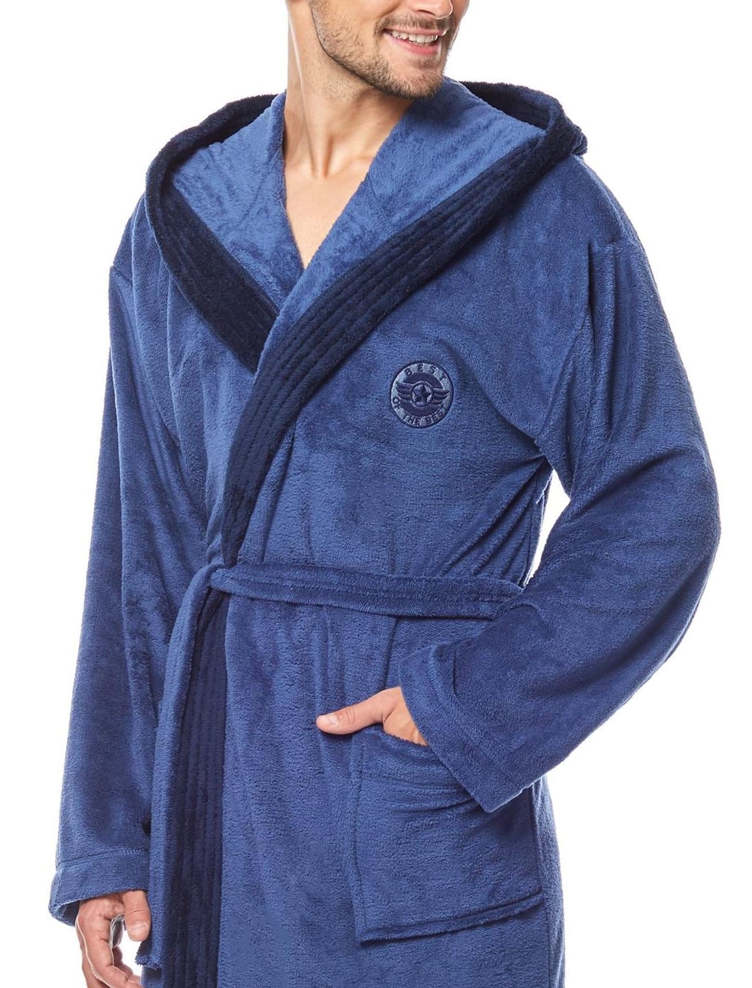 

Szlafrok George Navy (Rozmiar L)
