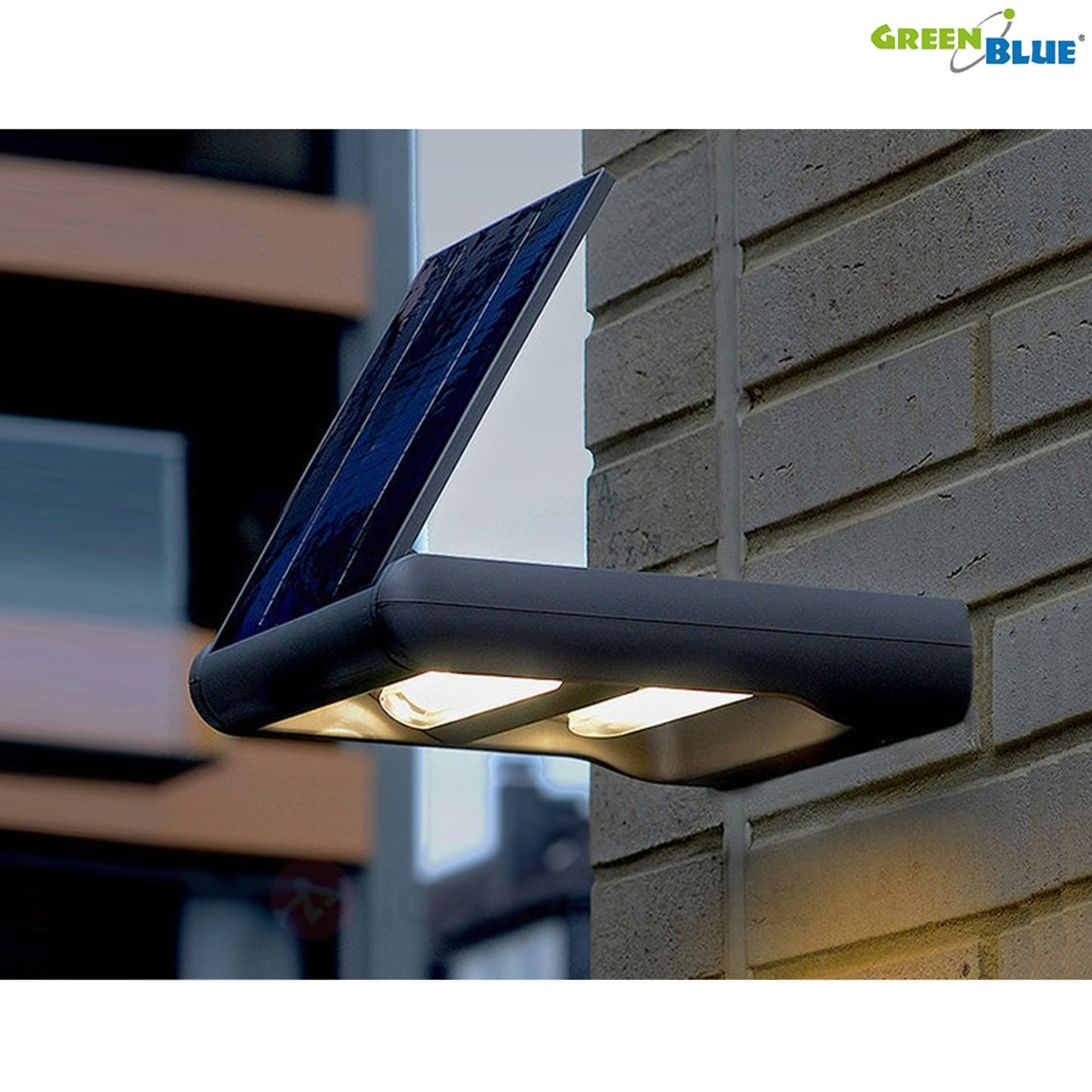 

Solarna lampa ścienna GreenBlue GB131 LED 12W - dwia niezależne kierunki światła