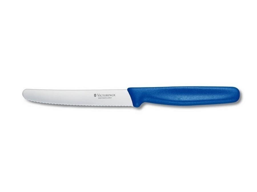 

Nożyk uniwersalny ząbkowany 11cm Victorinox nieb.
