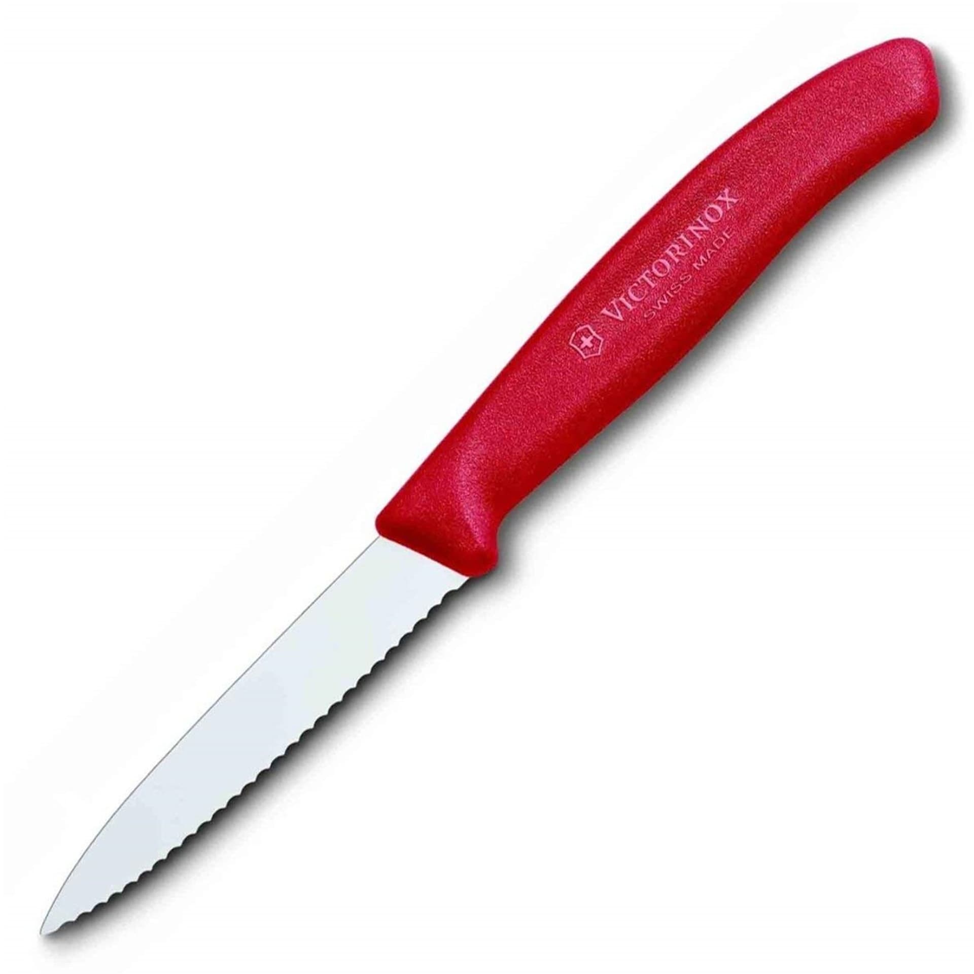 

Nóż do jarzyn ząbkowany Victorinox 8cm czerwony