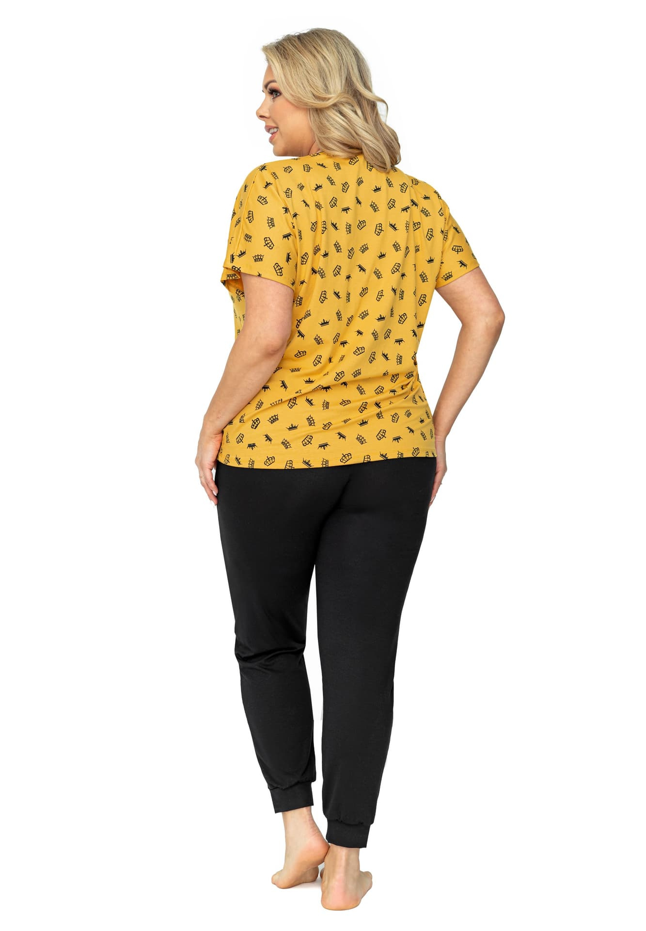 

Piżama Queen Plus Size Musztardowy (Rozmiar 50)