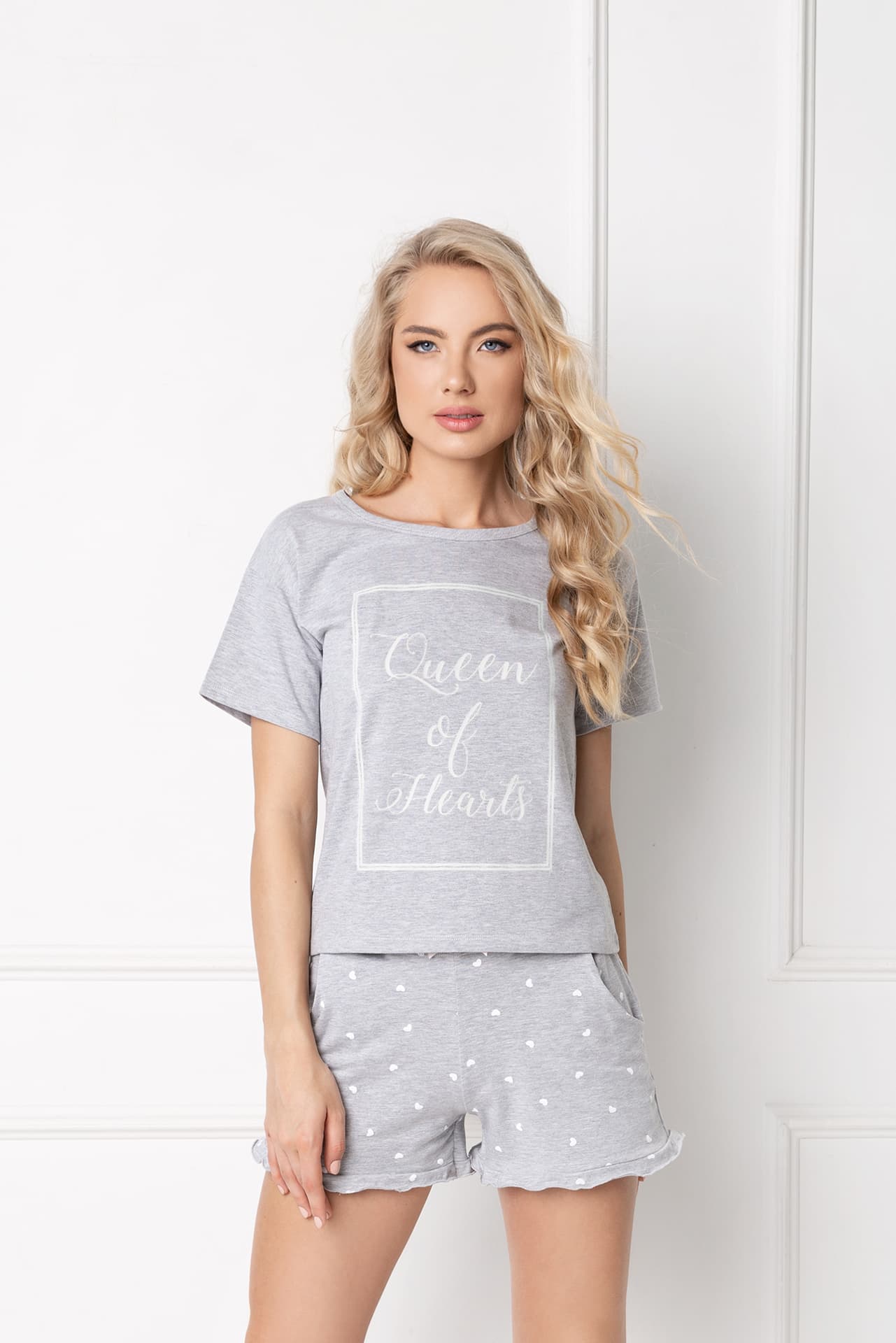 

Piżama Hearty Short Grey Szary (Rozmiar XL)