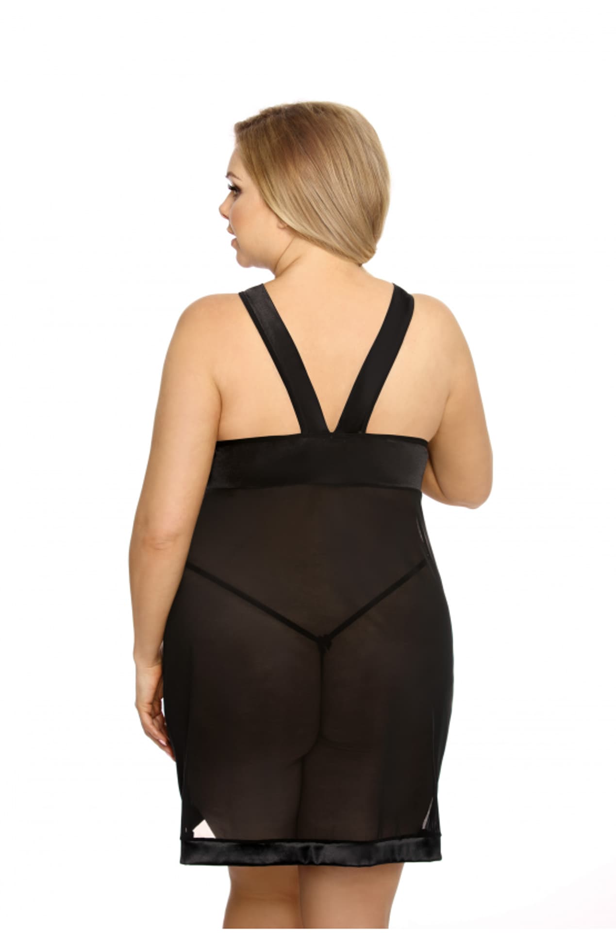 

Koszulka Samara + stringi GRATIS! Czarny (Rozmiar XXXL/XXXXL)