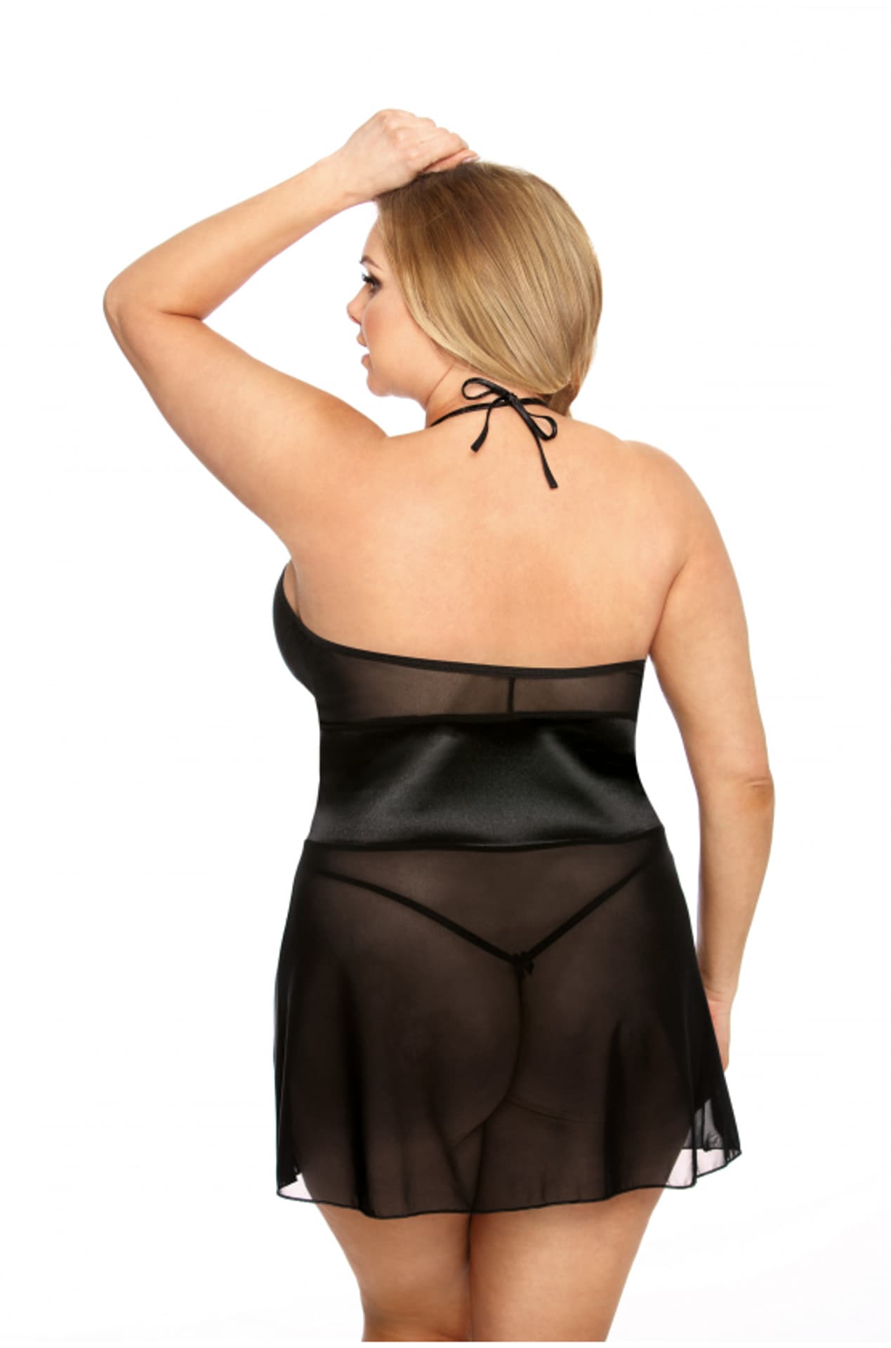 

Koszulka Stefi + stringi GRATIS! Czarny (Rozmiar XXXL/XXXXL)