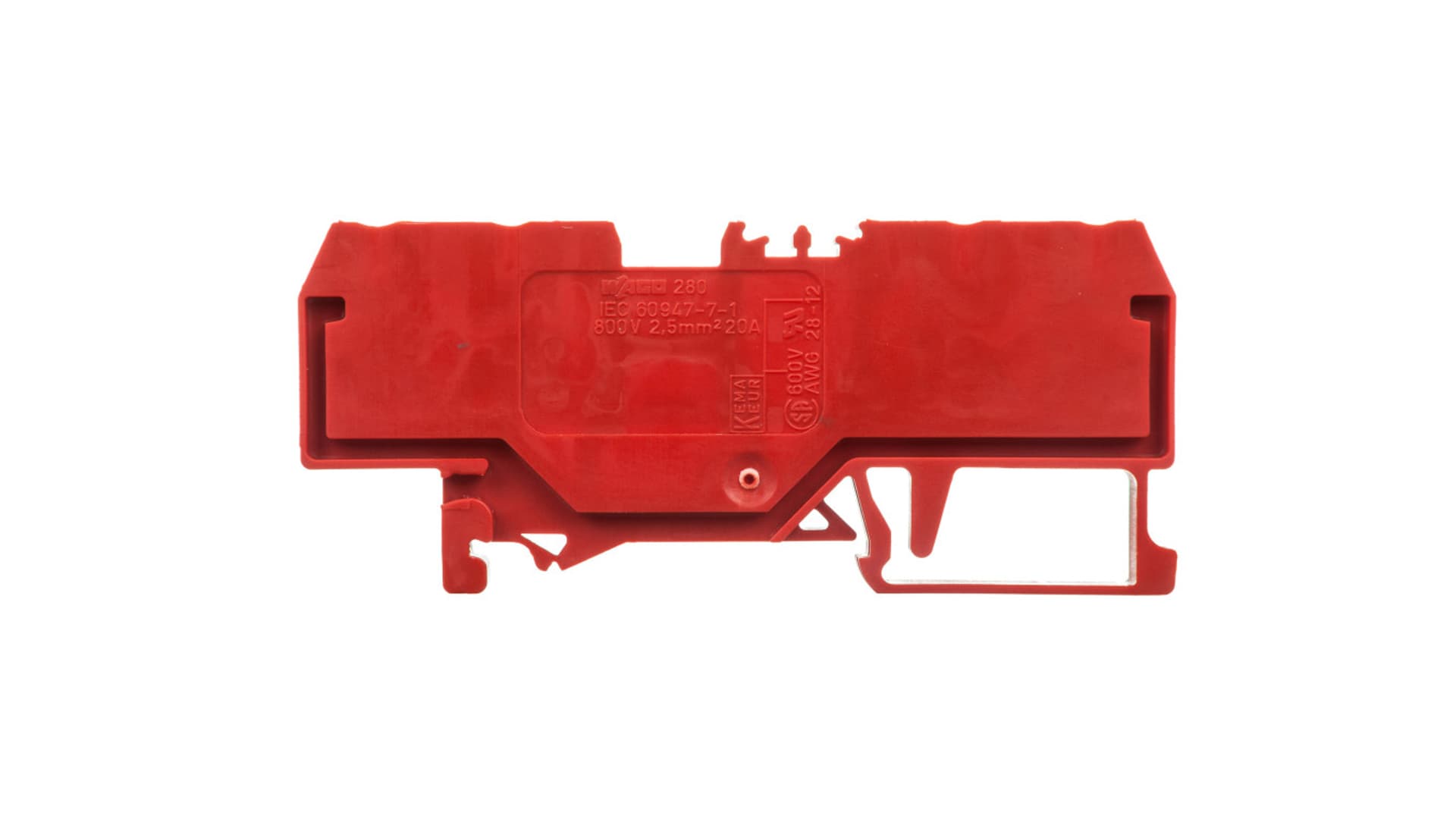 

Złączka szynowa 4-przewodowa 2,5mm2 czerwona 280-830
