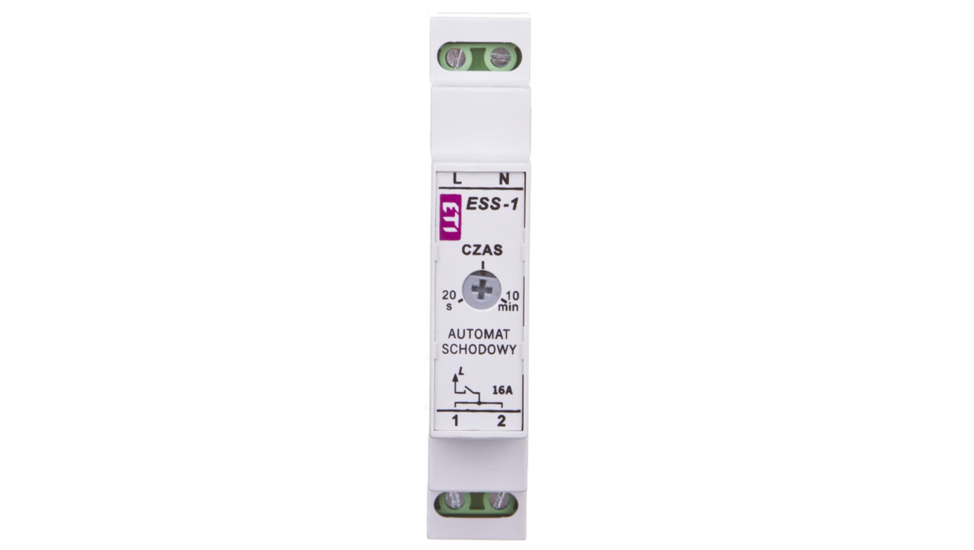 

Automat schodowy 16A 1Z 0,3-15min 230V AC ESS-1 02470029