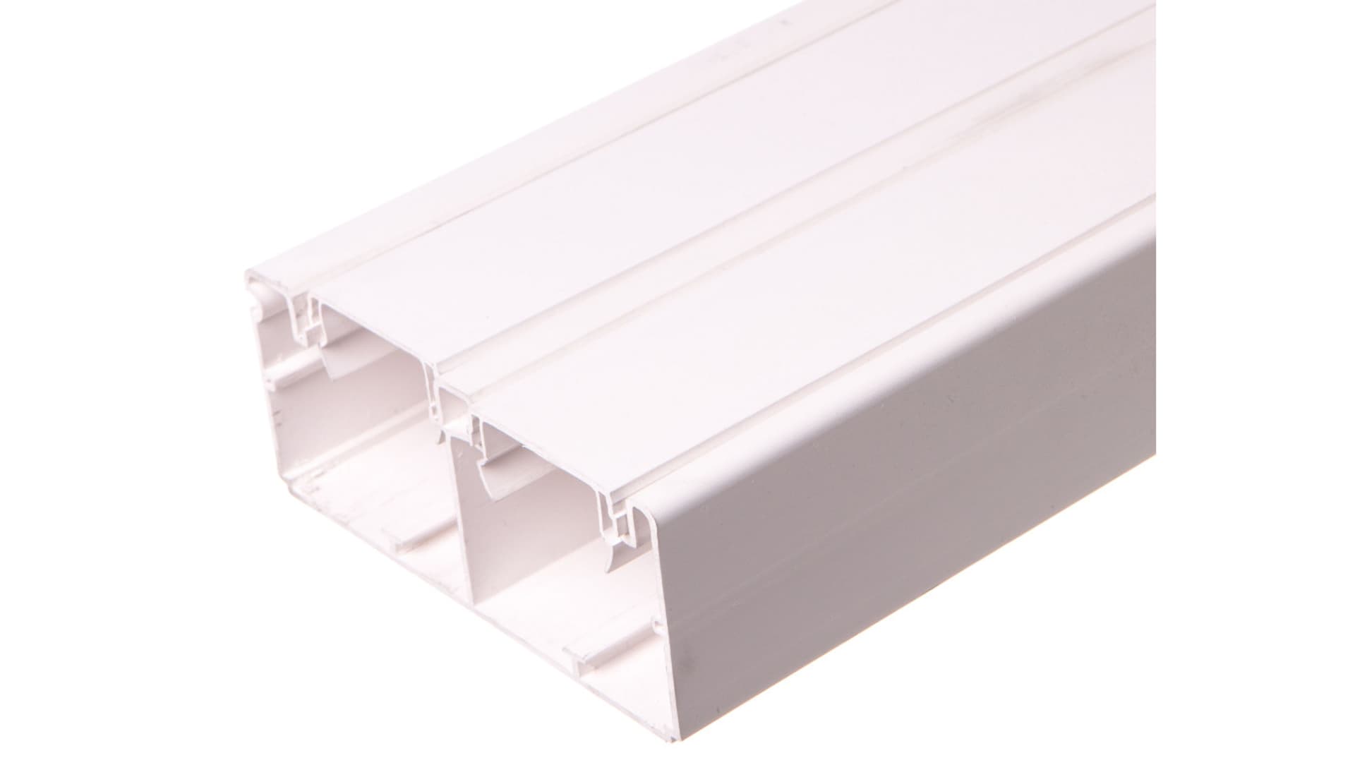 

Simon Connect Kanał kablowy dwukomorowy Cabloplus PVC 130x55mm K45 czysta biel TK12102/9