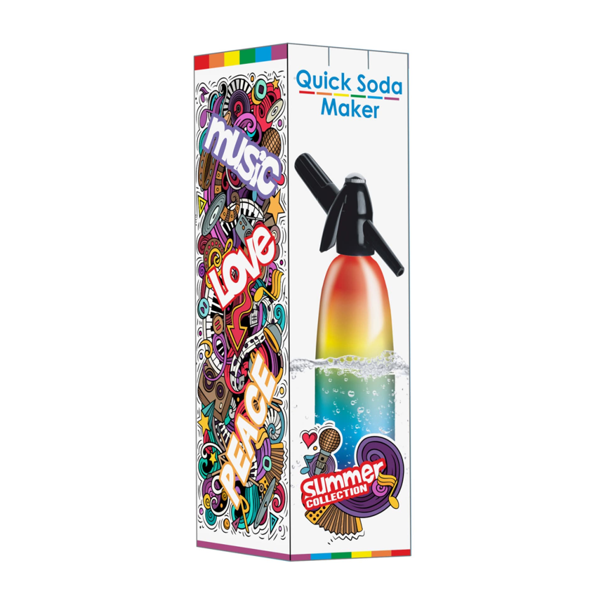 

SATURATOR QUICK SODA SA-01 K RAINBOW 1 LITR SUMMER EDITON