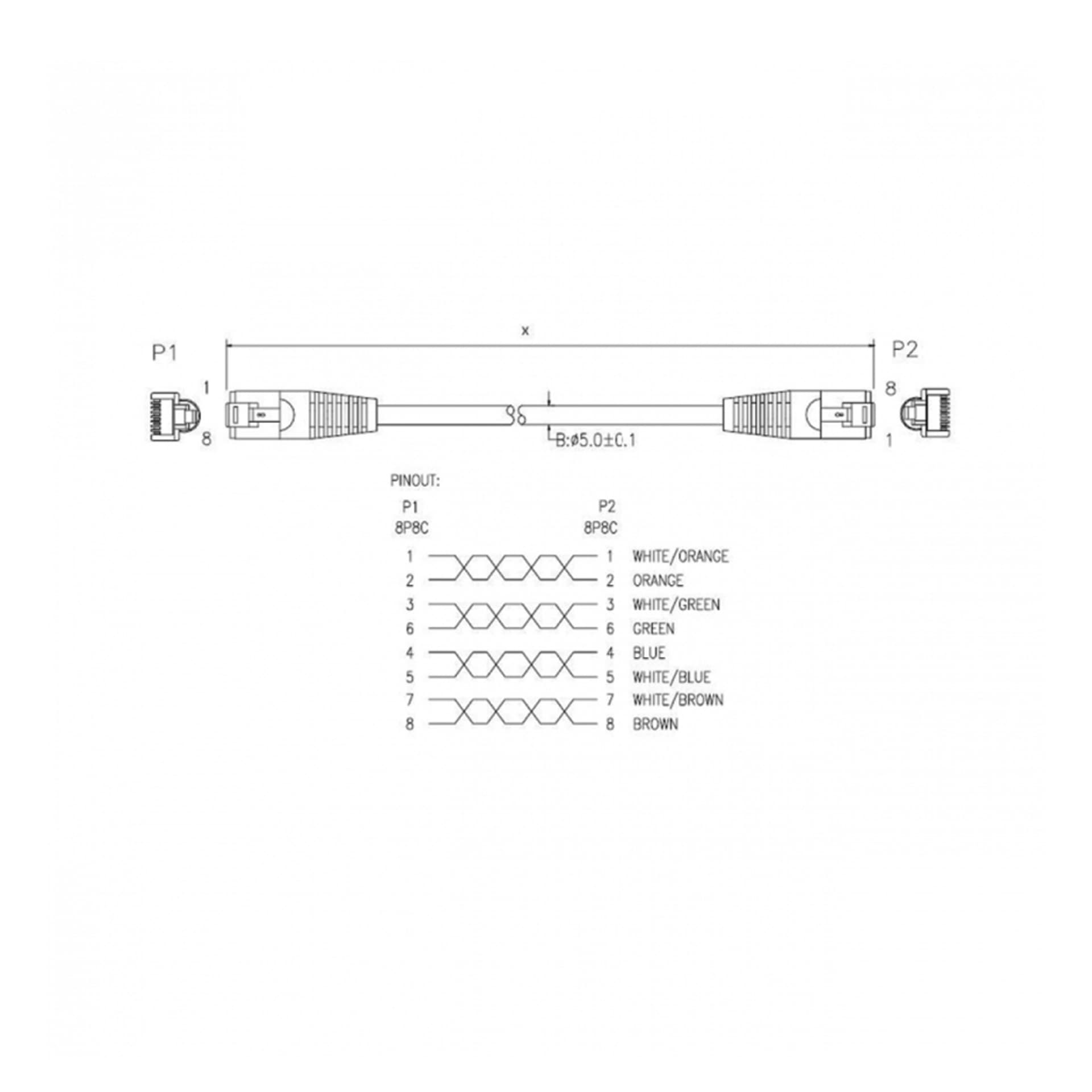 

PATCHCORD UTP 5e 1m zielony ART oem