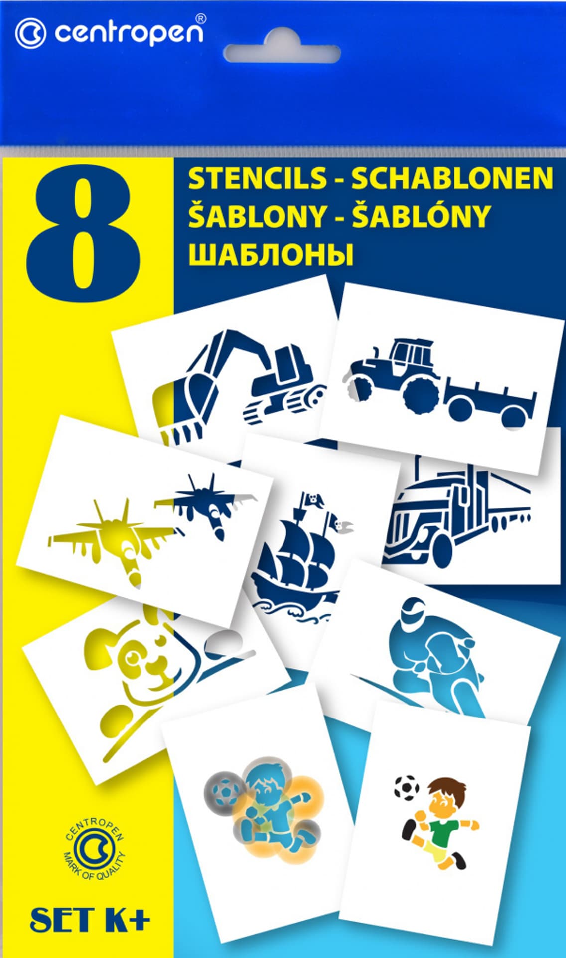 

SZABLONY "K+" Stencils 9996 CENTROPEN