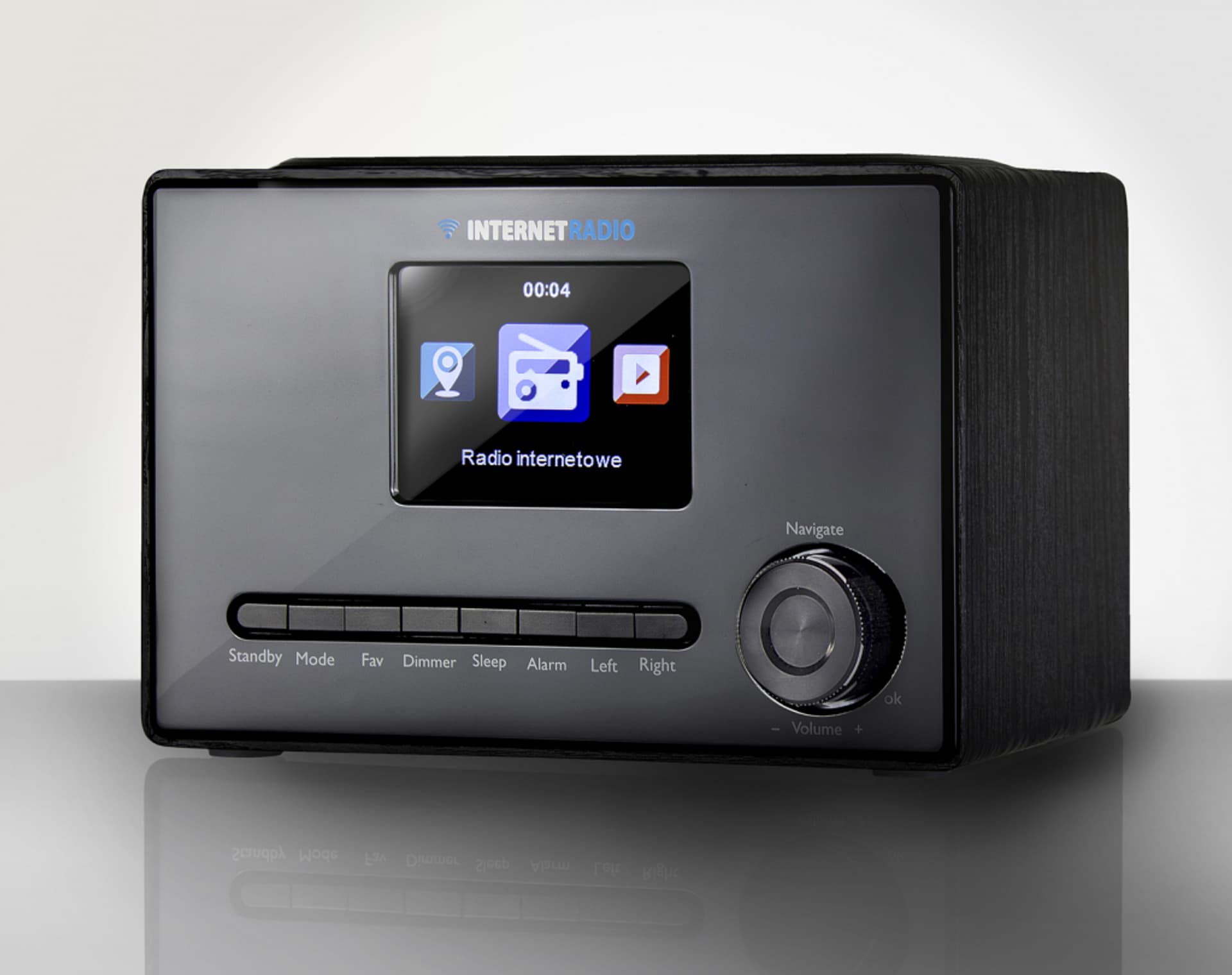 

RADIO INTERNETOWE WIFI1001 3.2" color LCD czarne ART
