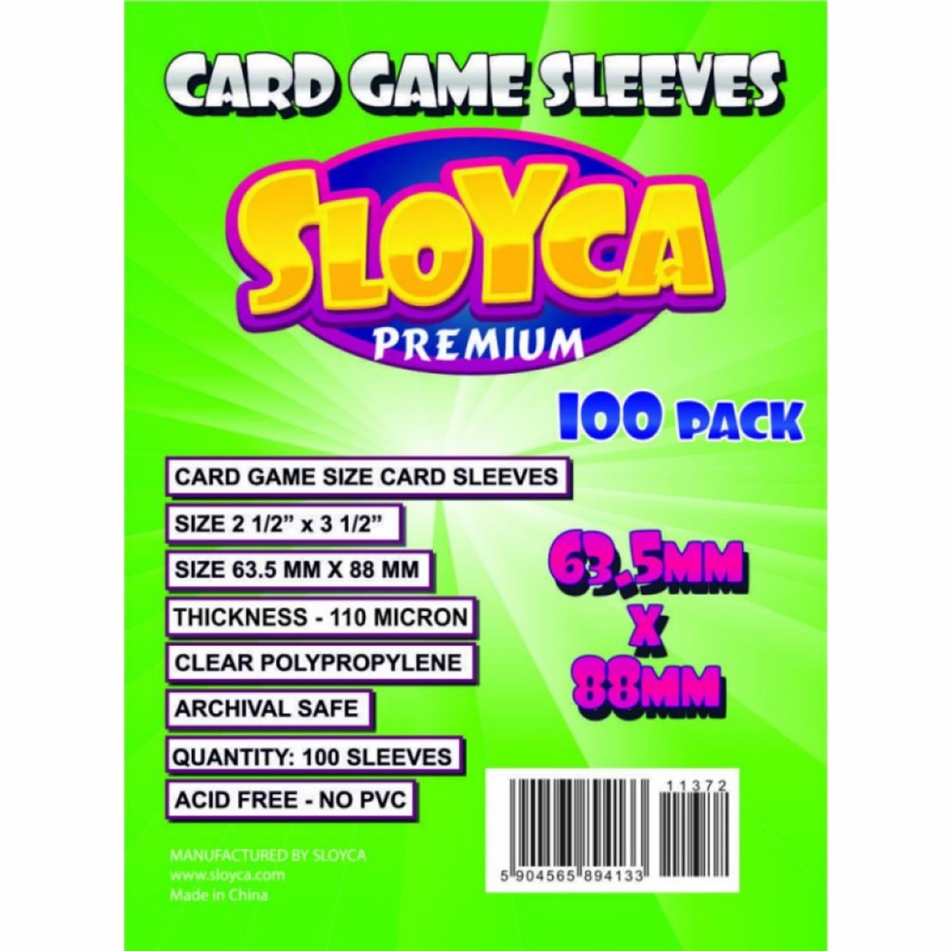 

SLOYCA Koszulki Standard CCG PREMIUM Premium (63,5x88mm) 100 szt.