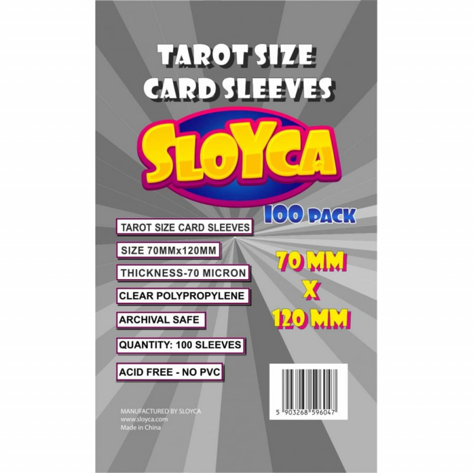 

SLOYCA Koszulki Tarot (70x120mm) 100 szt.
