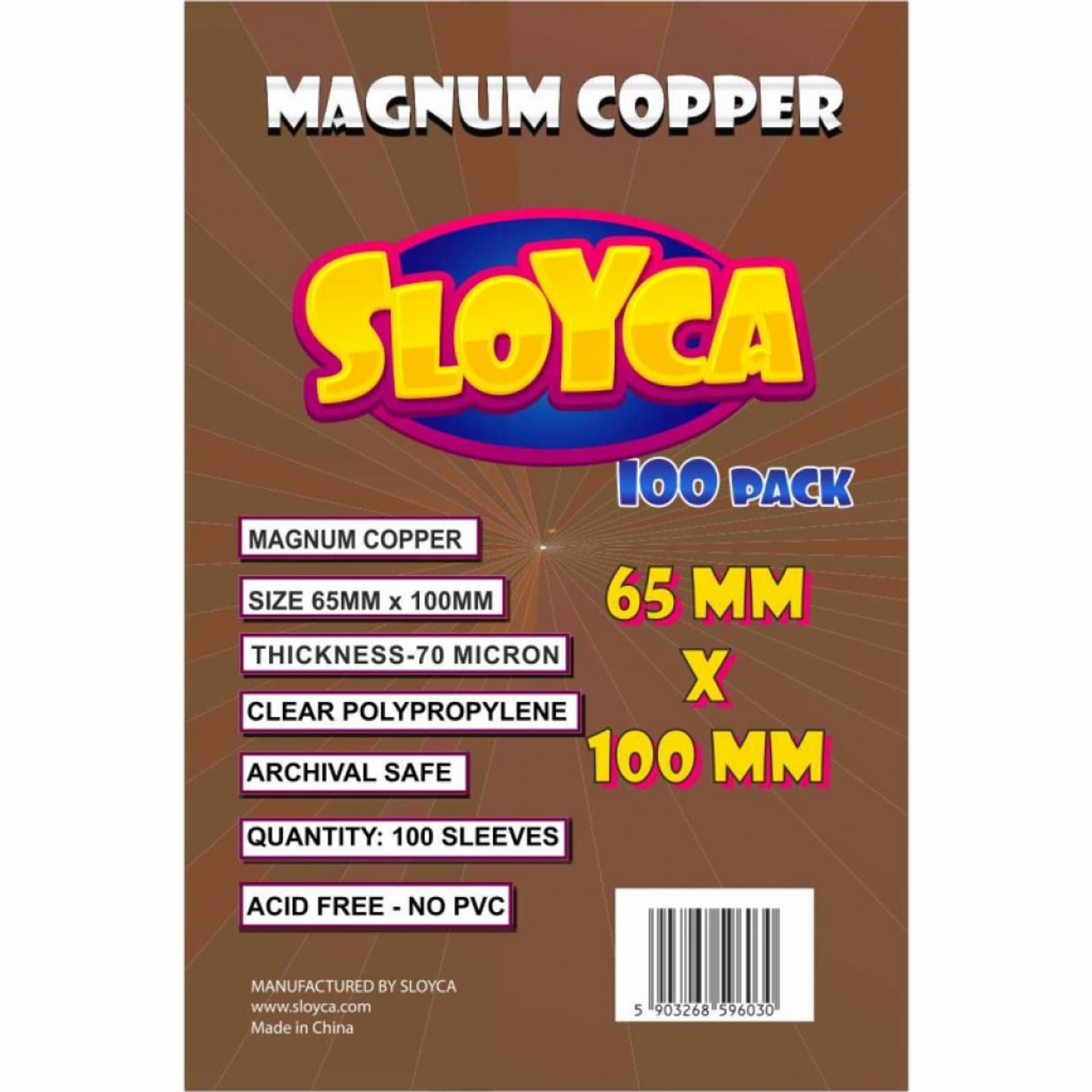 

SLOYCA Koszulki Magnum Cooper (65x100mm) 100 szt, 65x100mm) 100 sz