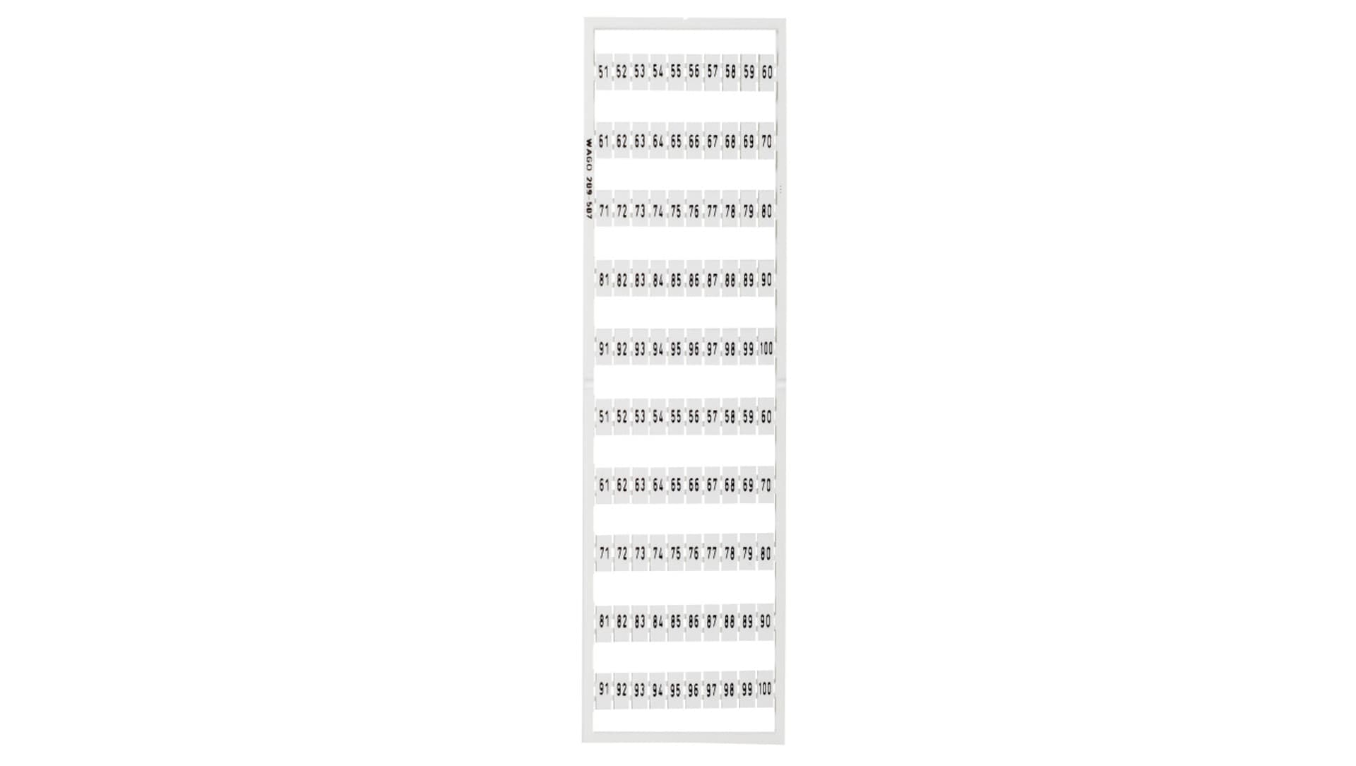 

Ramka z oznacznikami 2x 51-100 209-507 /5szt./