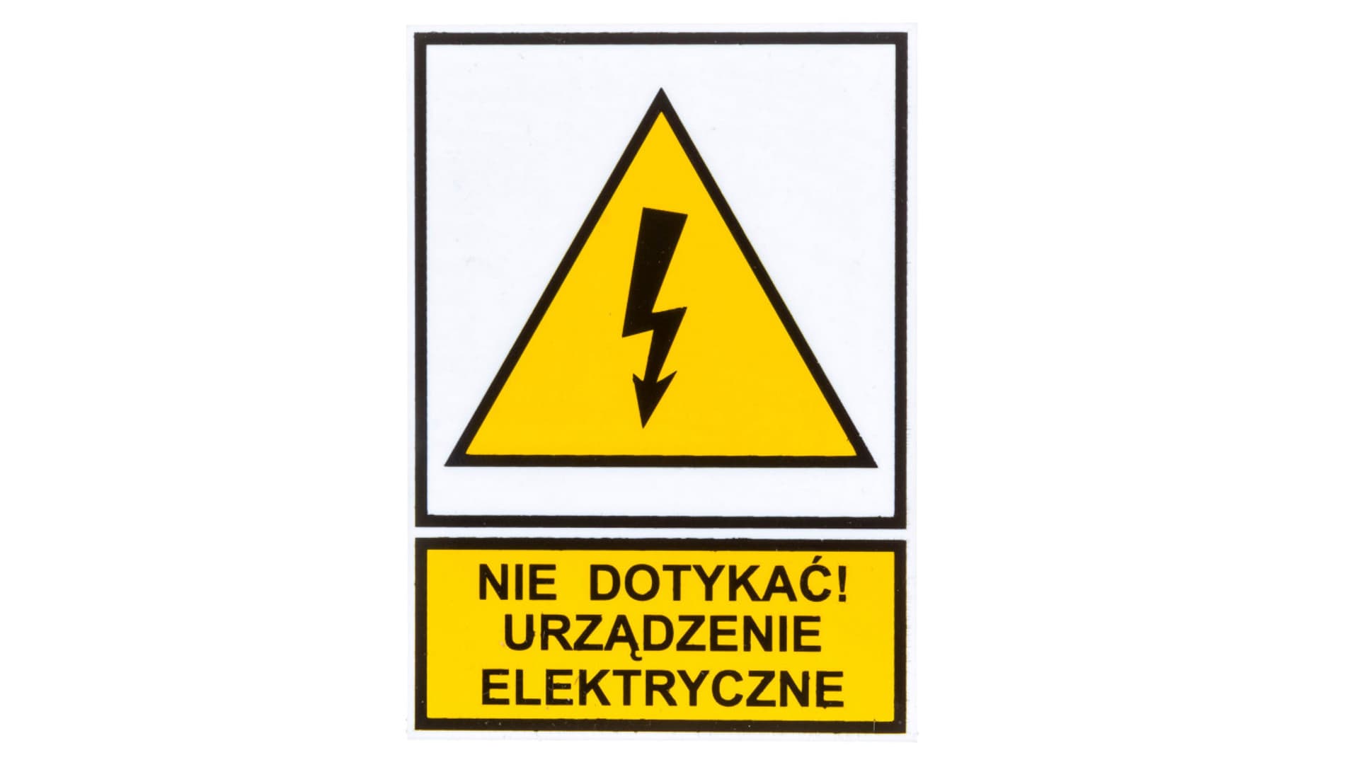 

Tabliczka /znak ostrzegawczy/ TZO 52X74P N.D.U.E. E04TZ-01012110100 /10szt./