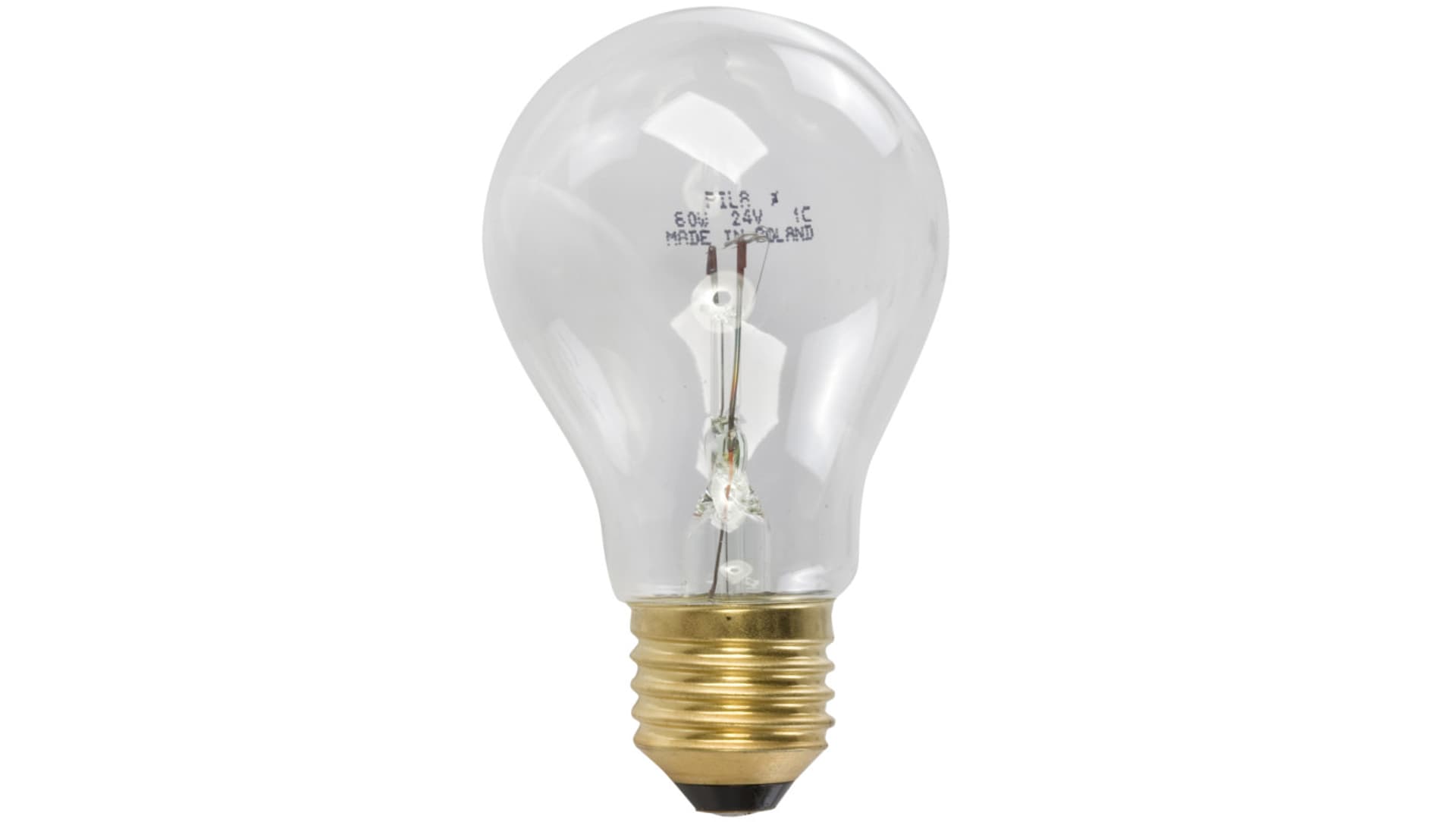 

Żarówka niskonapięciowa 60W E27 24V przezroczysta 8727900017922