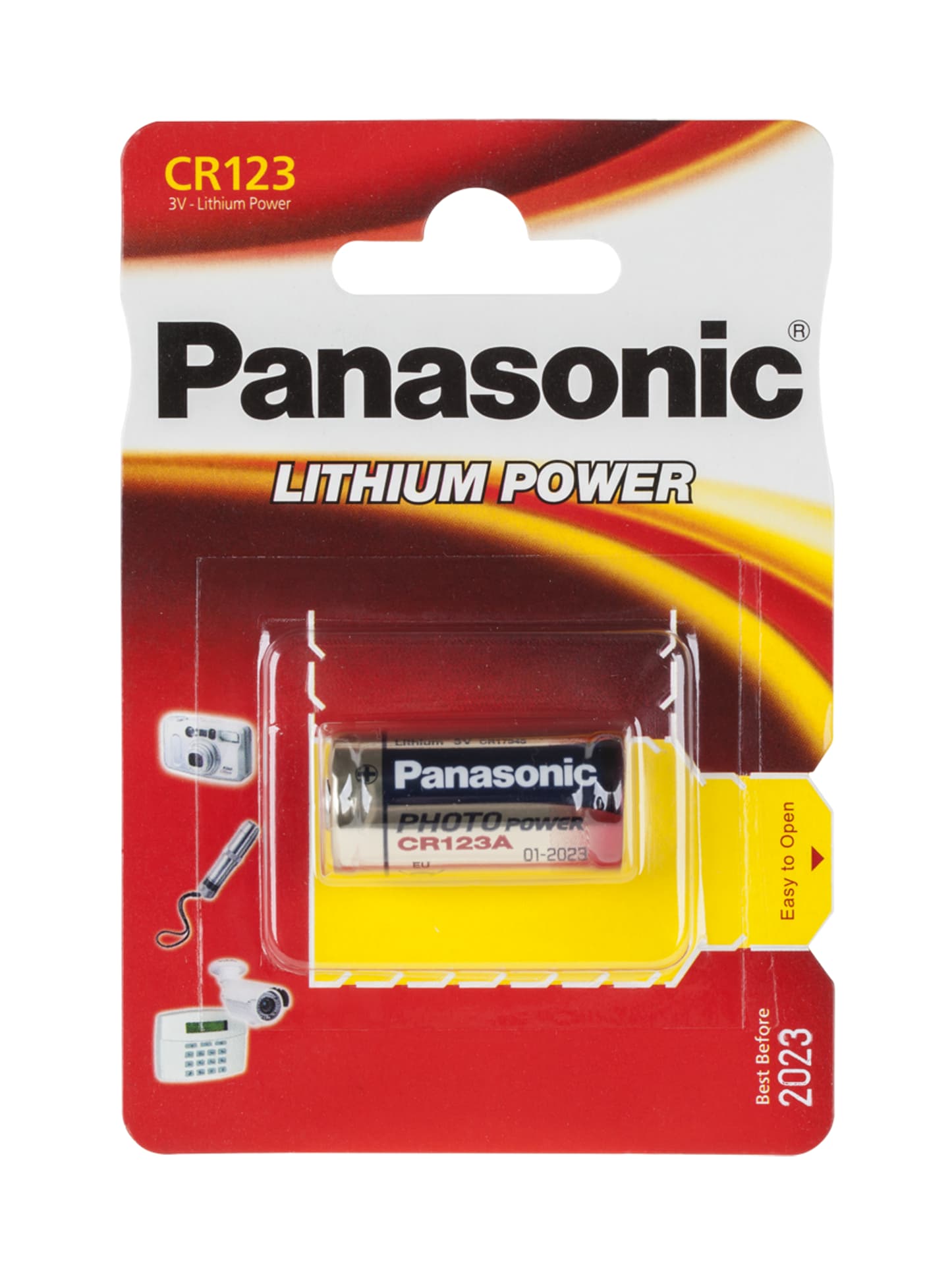 

BATERIA LITOWA BAT-CR123A 3V CR123A PANASONIC